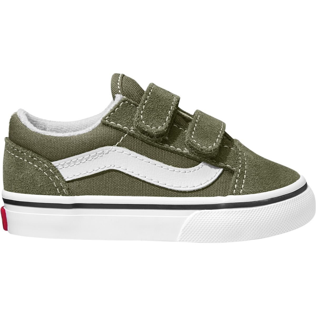 Vans Old Skool V Skate Shoe - Toddler Boys' Grape Leaf/True White, 2.0