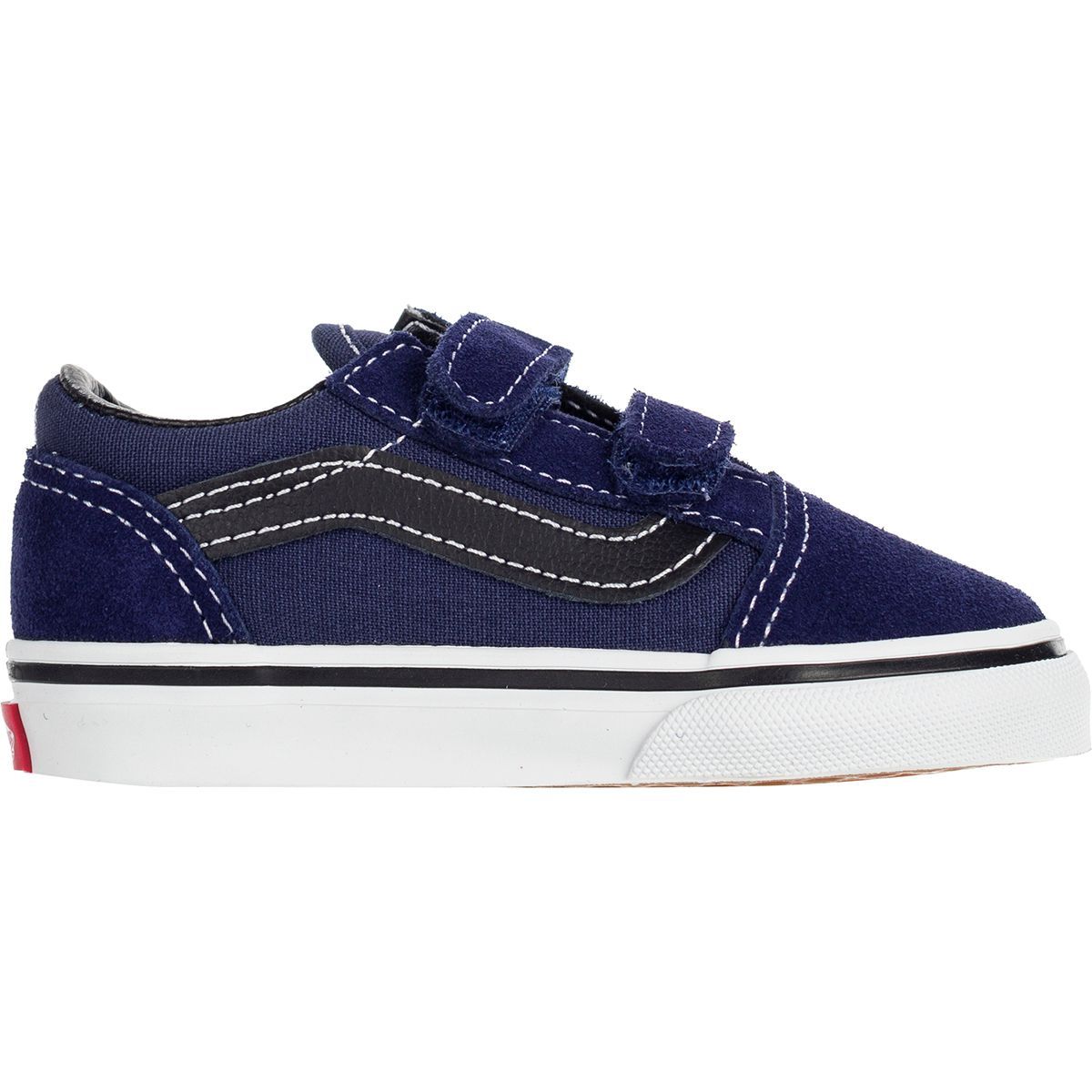 Vans Old Skool V Skate Shoe - Toddler Boys' Medieval Blue/Black, 7.0