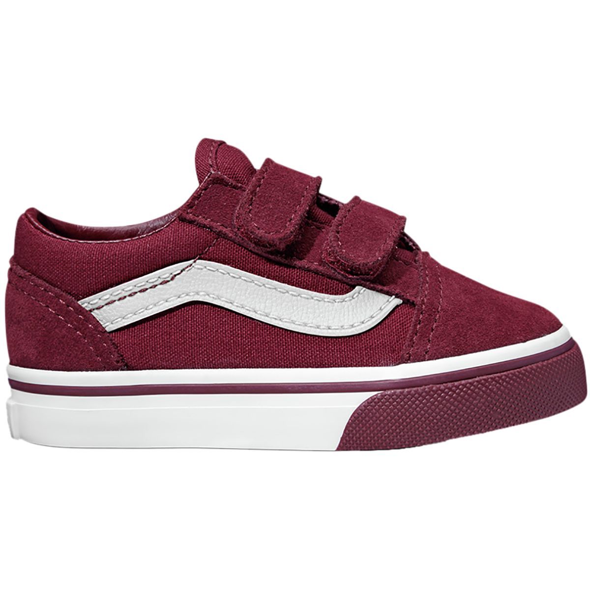 Vans Old Skool V Skate Shoe - Toddler Boys' (mono Bumper) Cabernet/True White, 10.0
