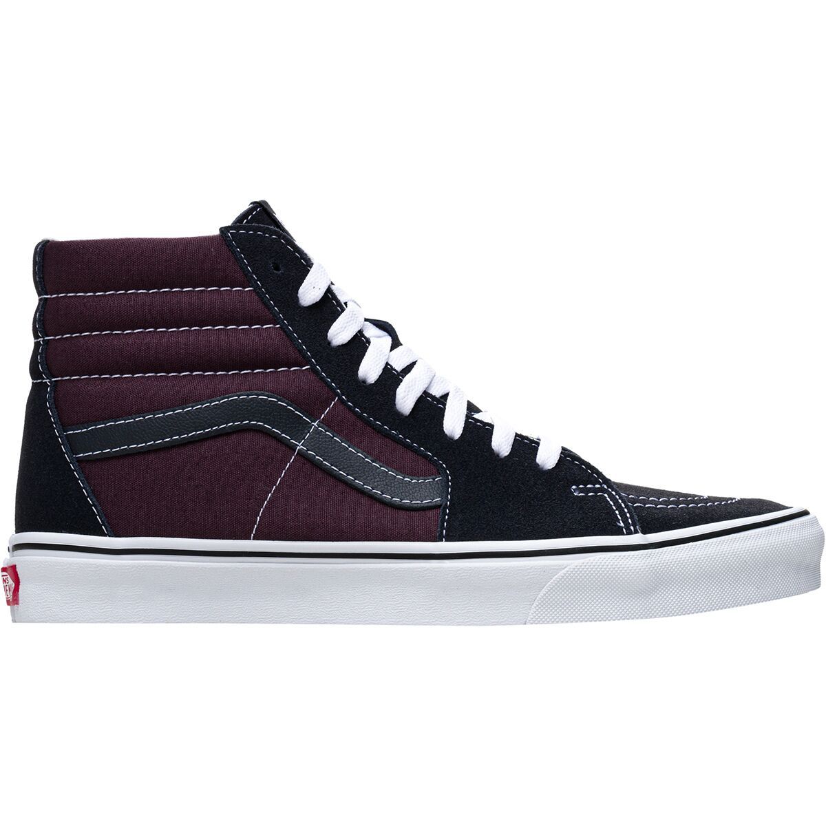 Vans Sk8-Hi Shoe 2-Tone Navy/Port, Mens 6.0/Womens 7.5