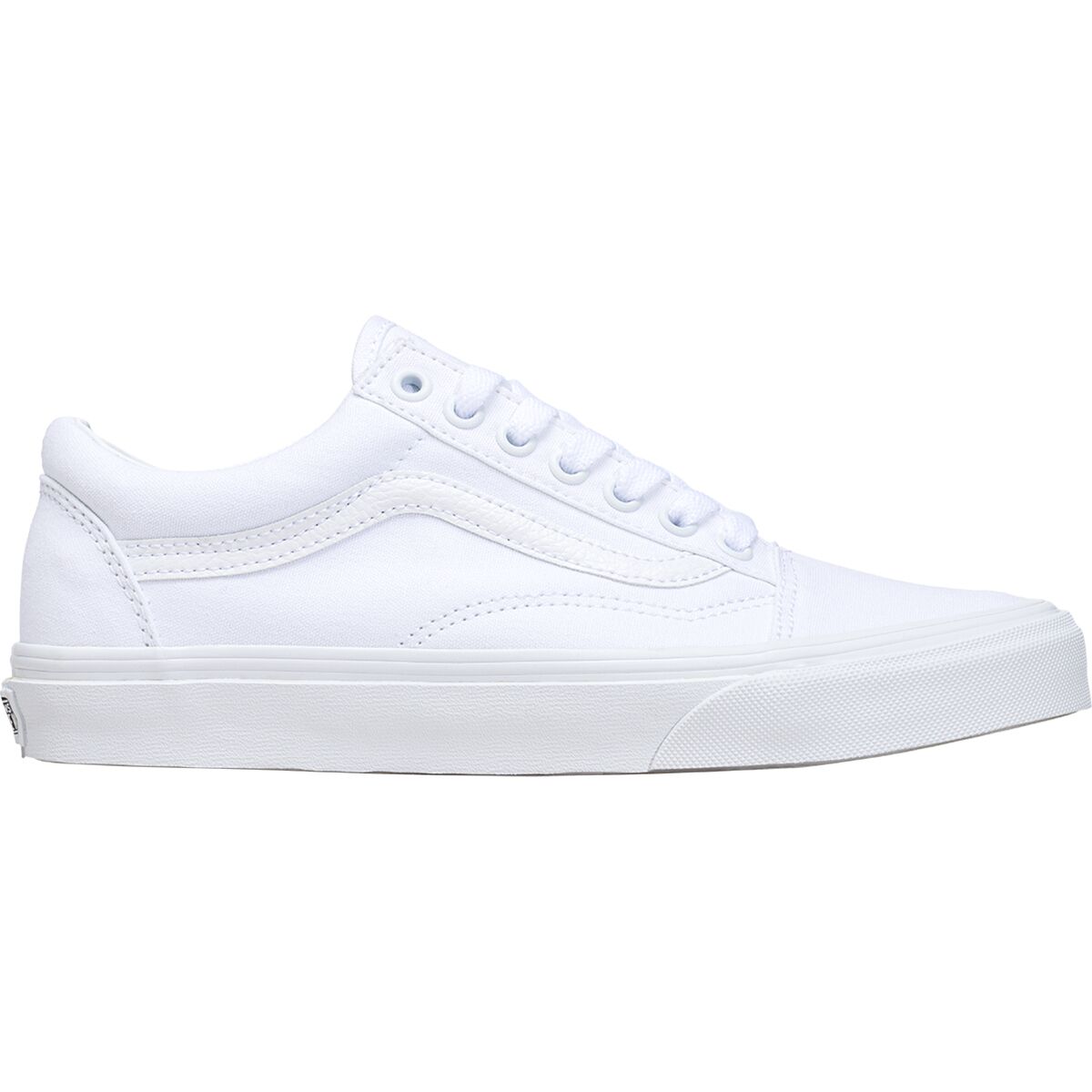 Image of Vans Old Skool Shoe True White, Mens 10.0/Womens 11.5