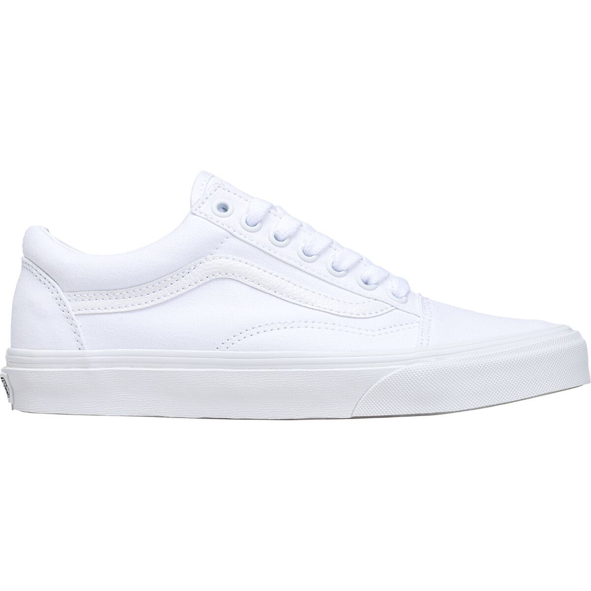 Image of Vans Old Skool Shoe True White, Mens 4.5/Womens 6.0