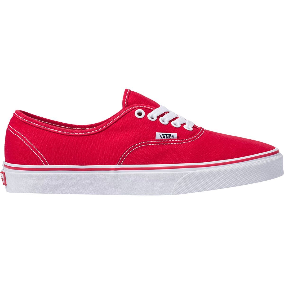 Vans Authentic Shoe Red, Mens 9.0/Womens 10.5