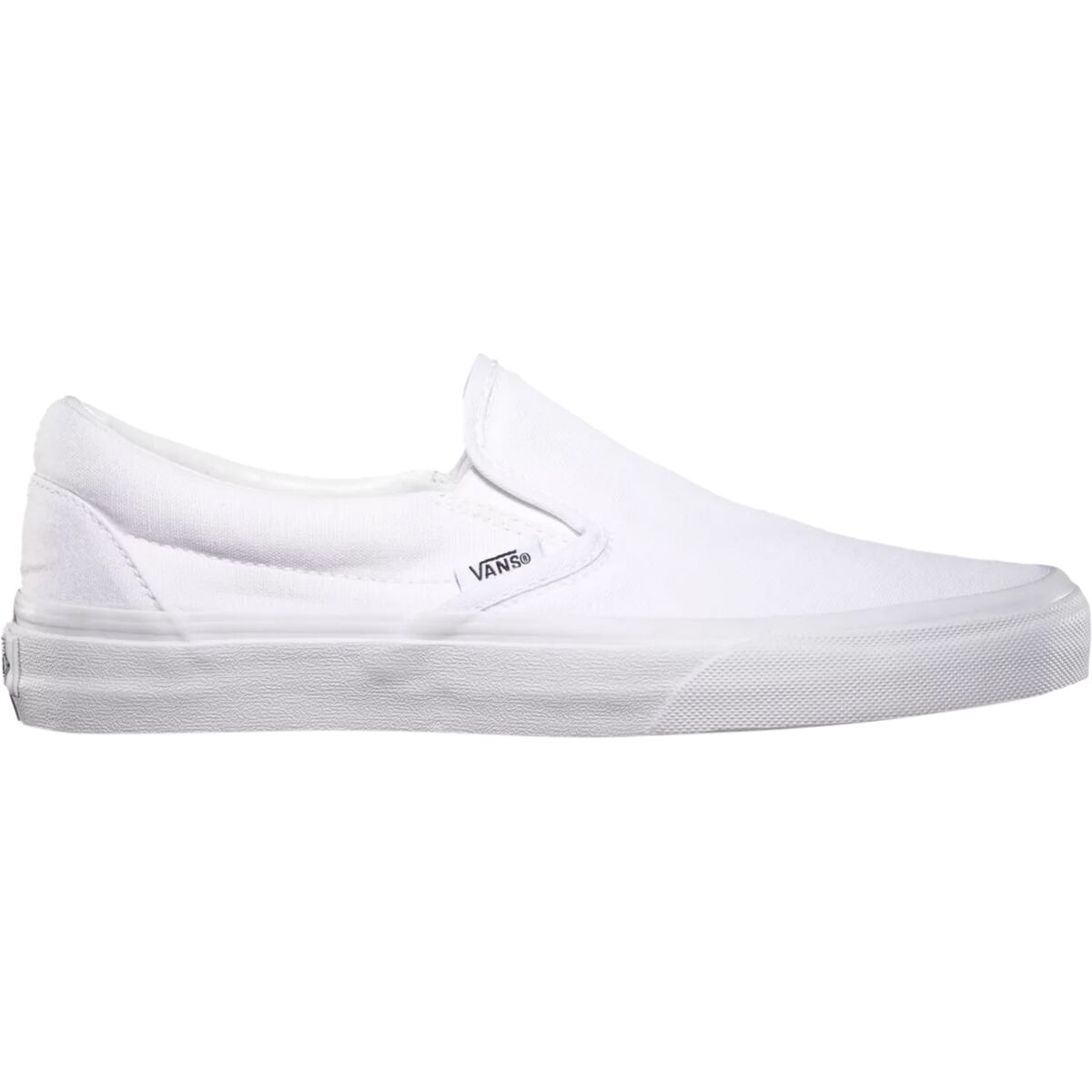 Image of Vans Classic Slip-On Shoe True White, Mens 4.5/Womens 6.0
