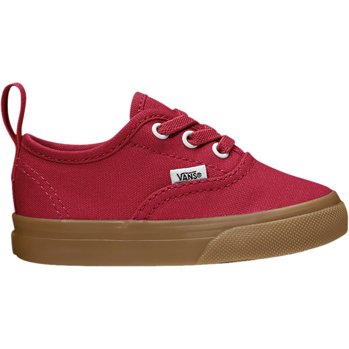 Vans Authentic Elastic Lace Shoe - Toddler Boys' Crimson/Gum, 5.0