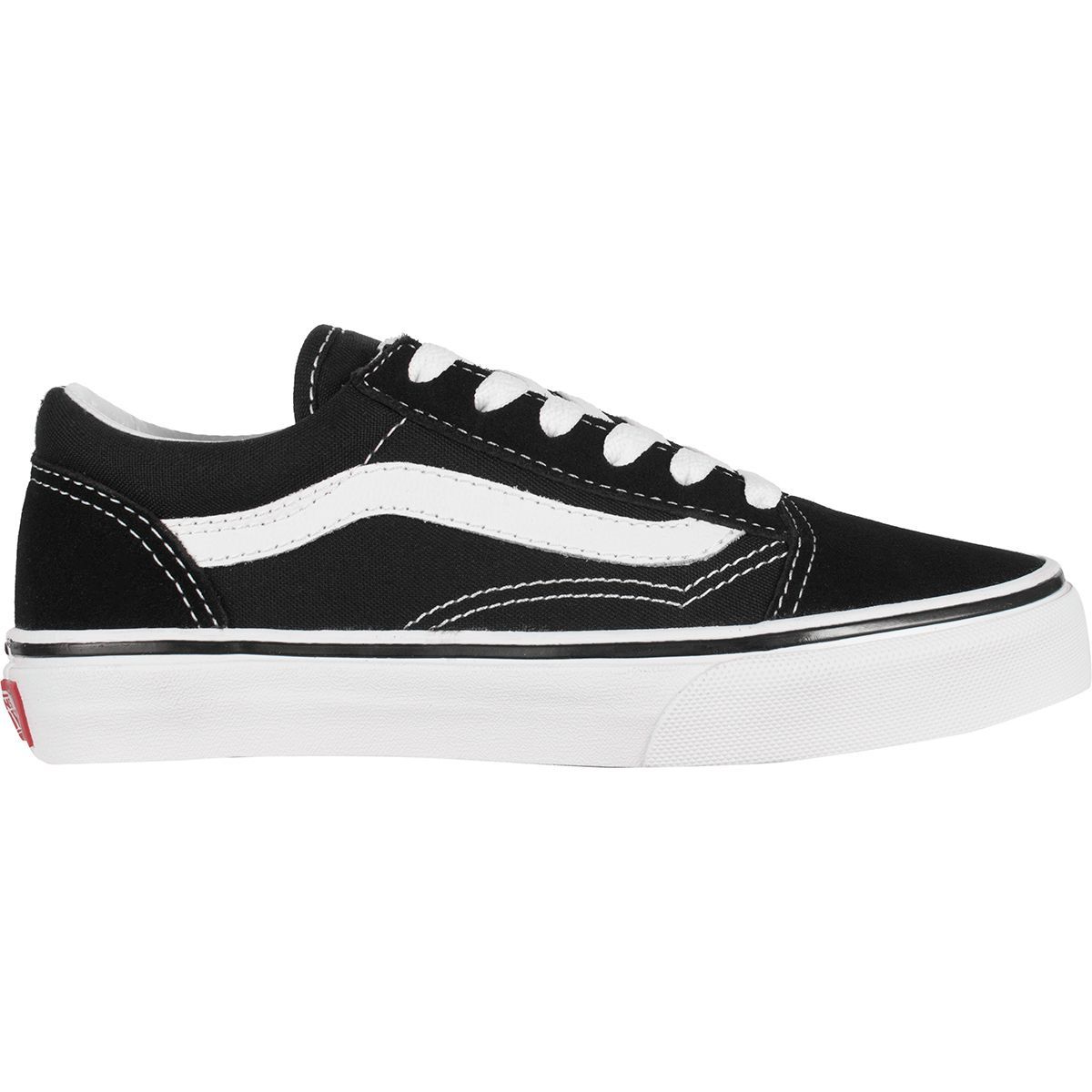 Vans Old Skool Shoe - Kids' Black/True White, 11.5