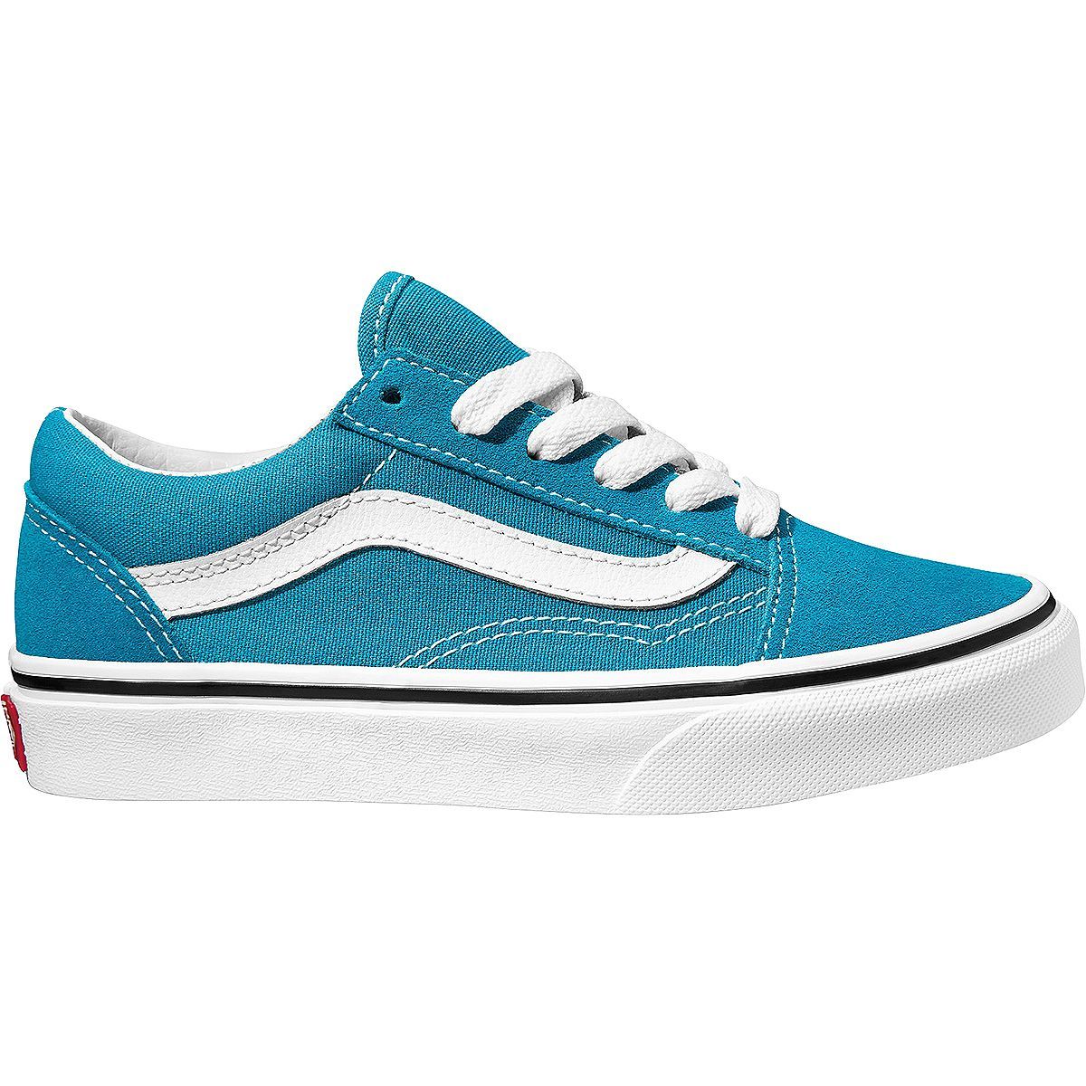 Vans Old Skool Shoe - Kids' Caribbean Sea/True White, 7.0