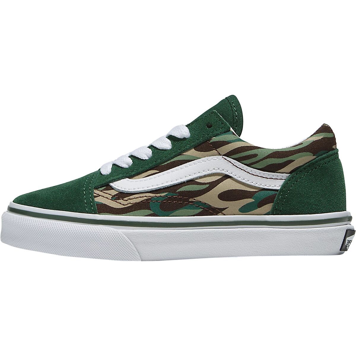 Vans Old Skool Shoe - Kids' Green/Multi, 12.0