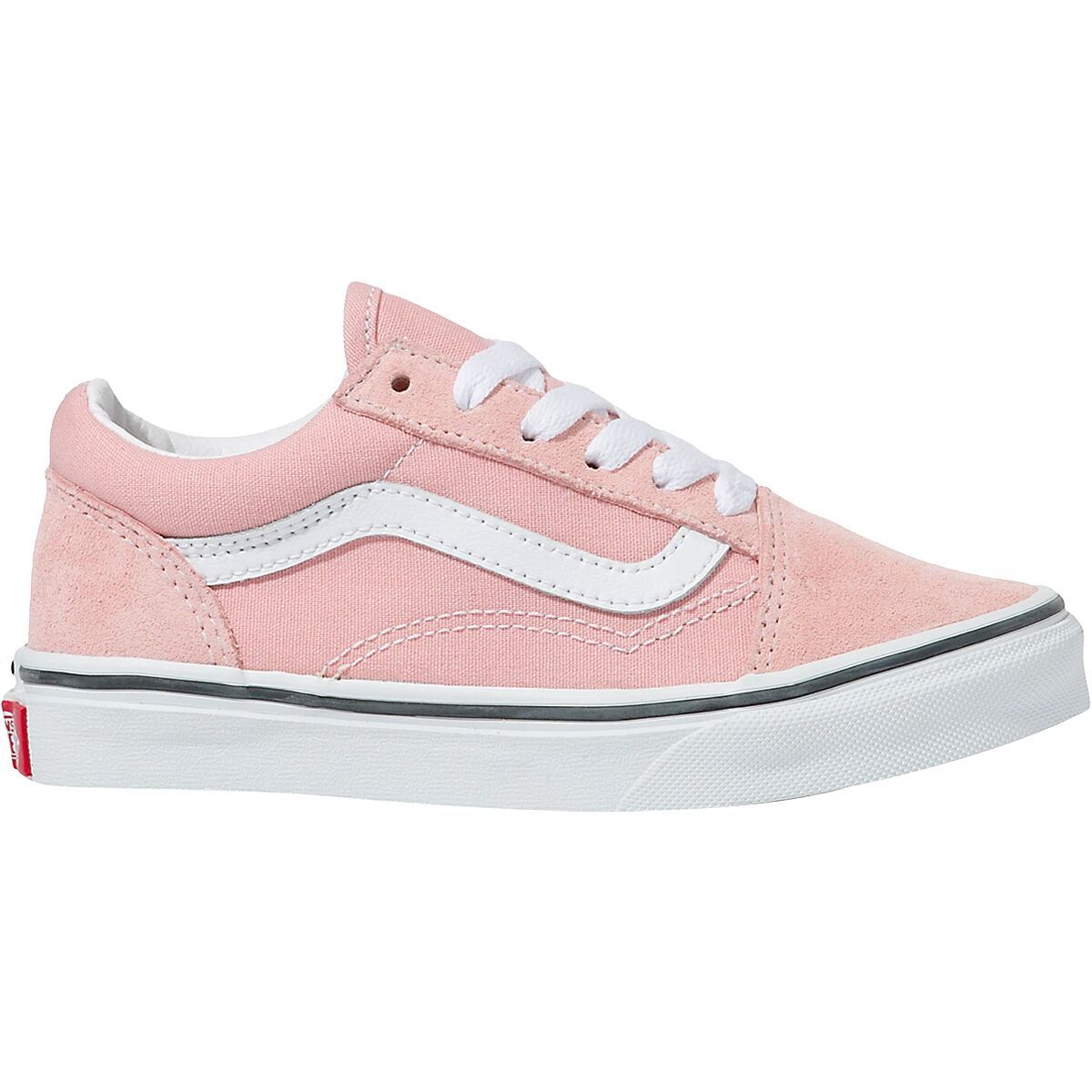 Vans Old Skool Shoe - Kids' Powder Pink/True White, 13.0