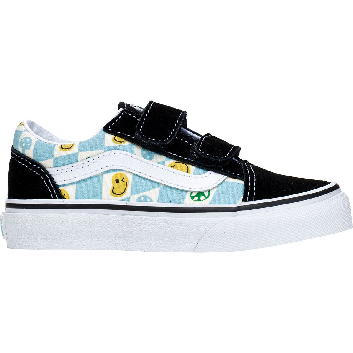 Vans Old Skool V Shoe - Kids' Black/Multi, 11.0