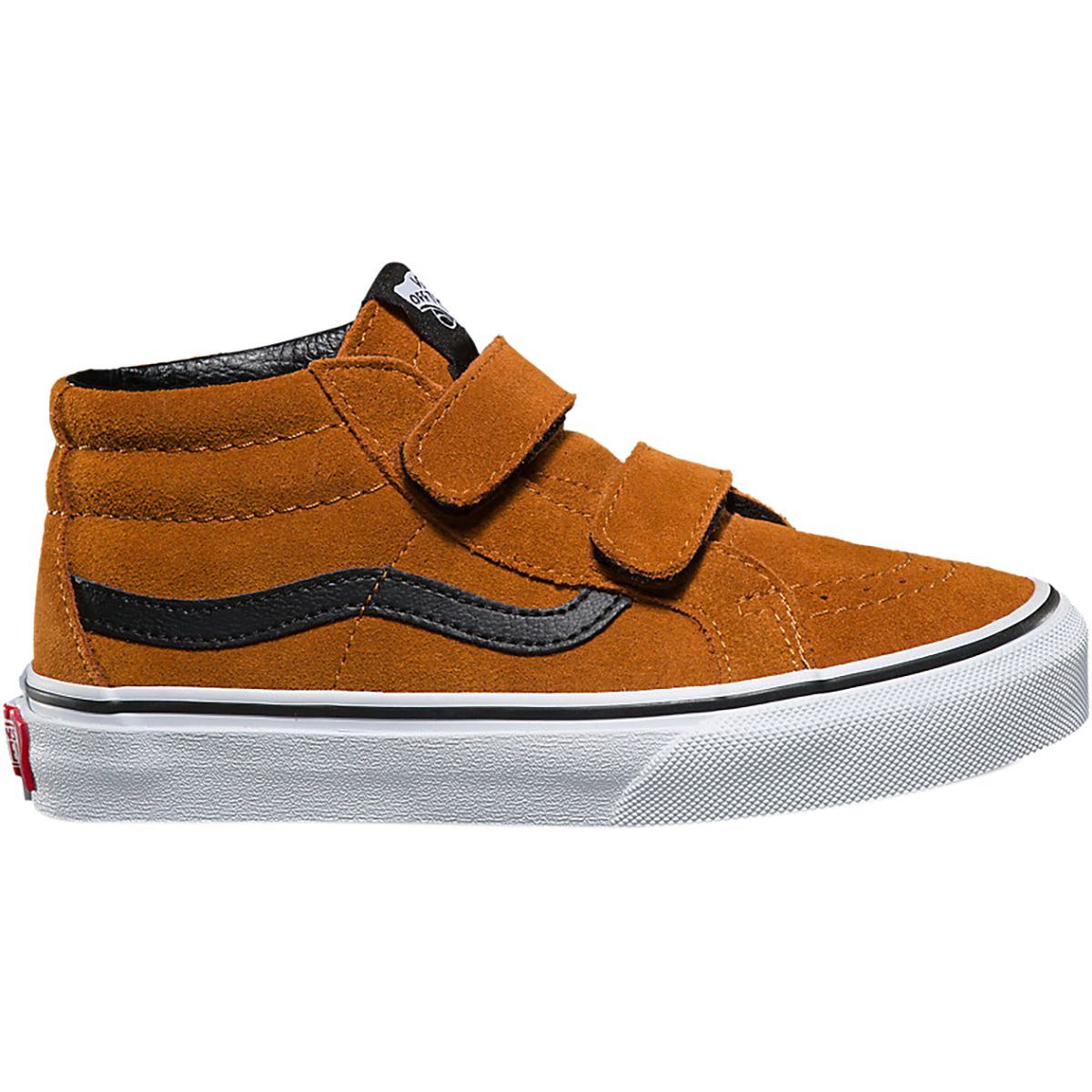 Vans Sk8-Mid Reissue V Shoe - Boys' (suede) Glazed Ginger/Black, 11.5