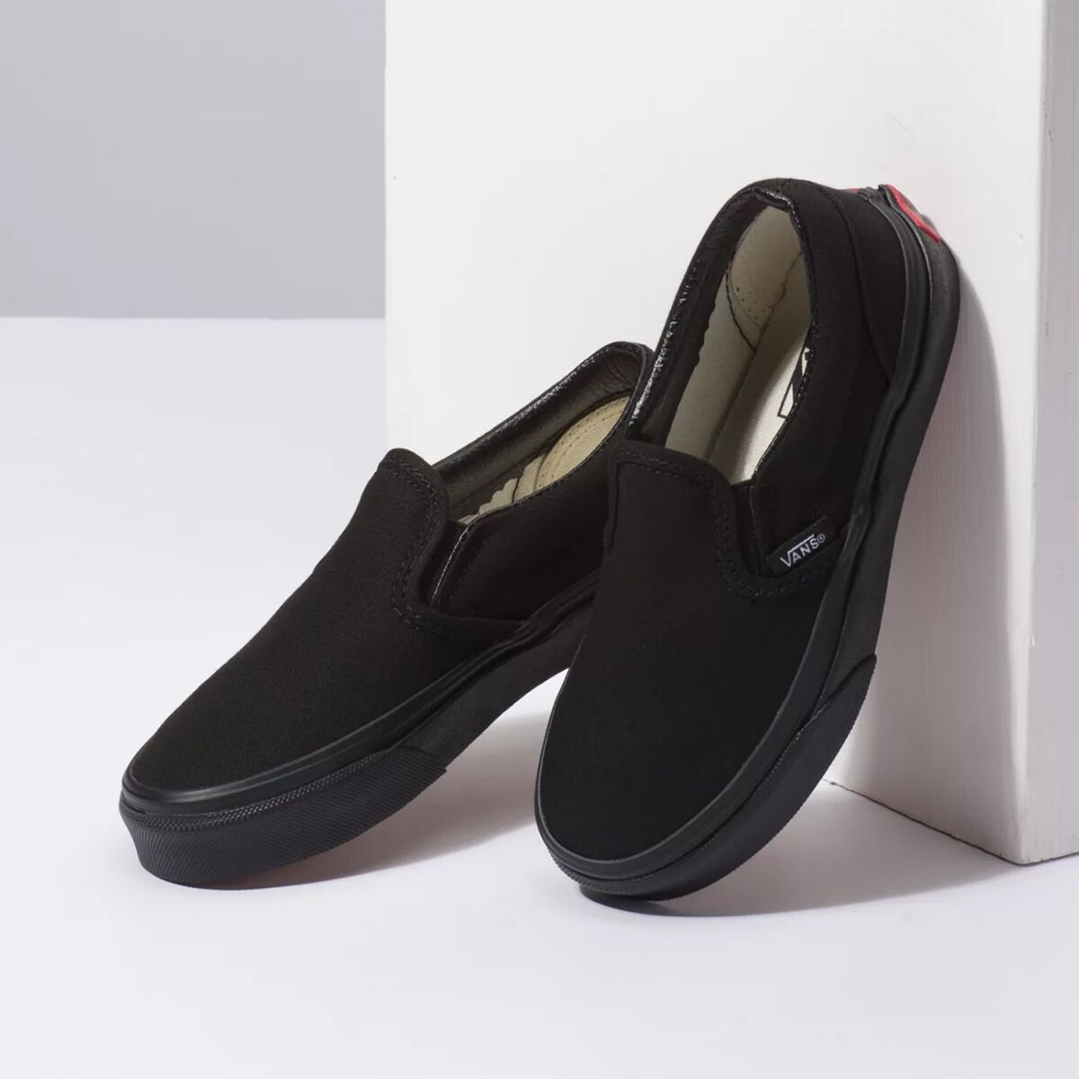Vans Classic Slip on - Boys' Preschool Loafers - Black/Black, Size 2.0