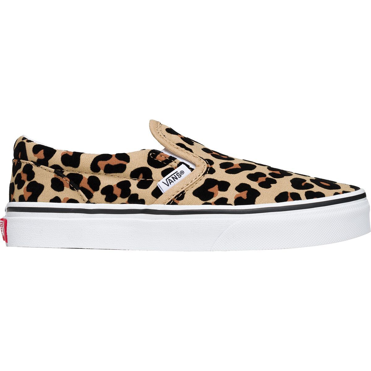 Vans Classic Slip-On Skate Shoe - Girls' Leopard/True White, 12.0