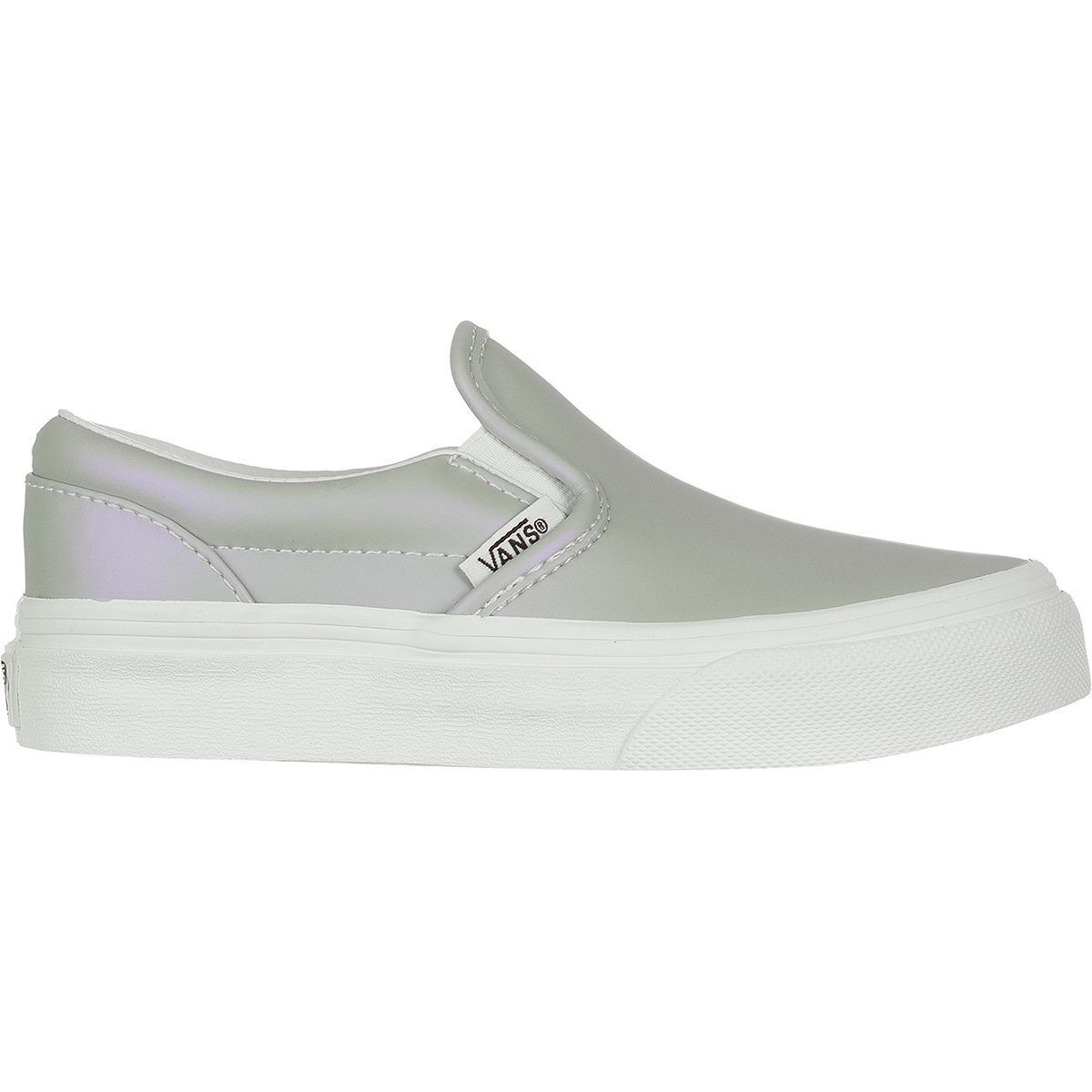 Vans Classic Slip-On Skate Shoe - Girls' (muted Metallic) Gray/Violet, 11.5