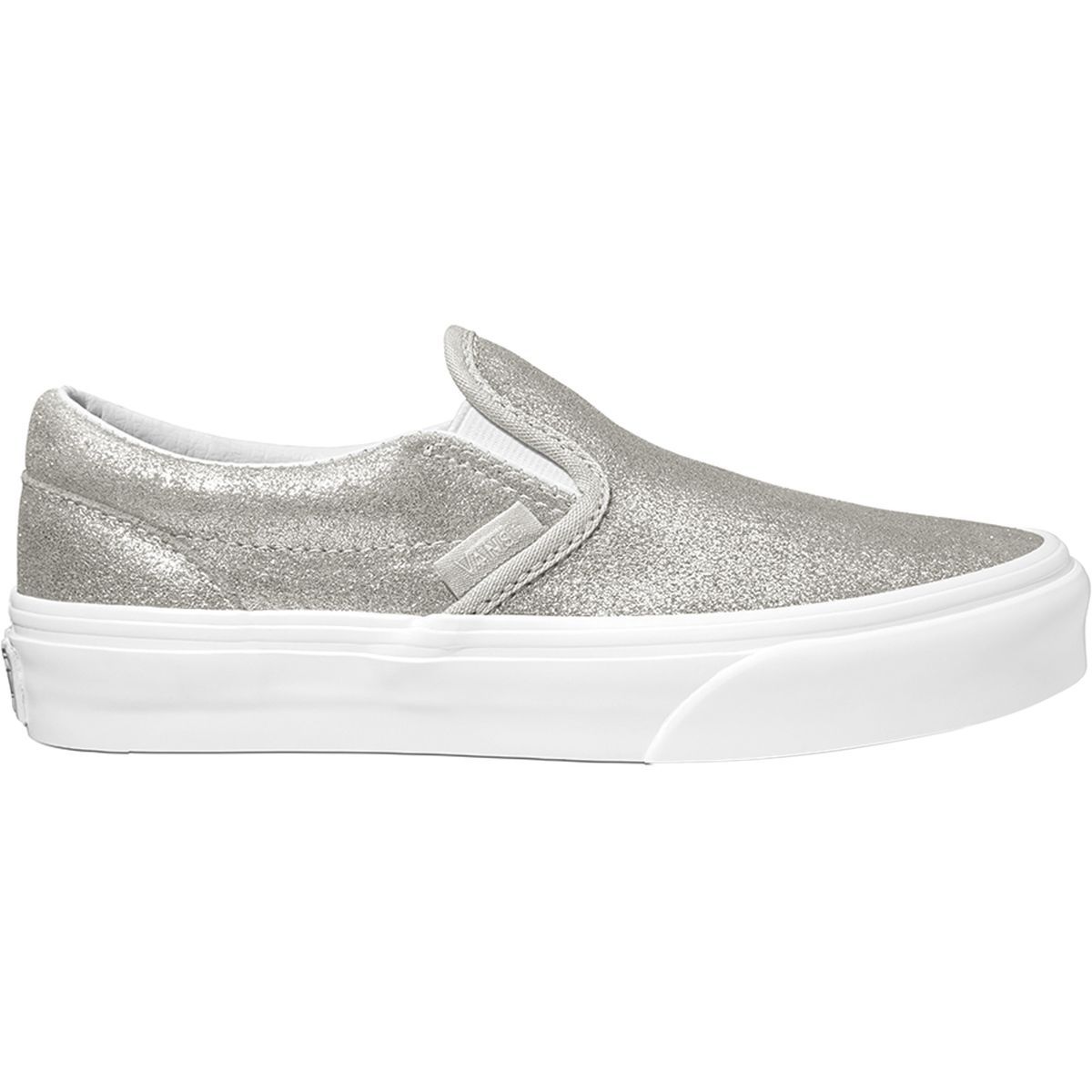 Vans Classic Slip-On Skate Shoe - Girls' Silver/Silver, 6.0