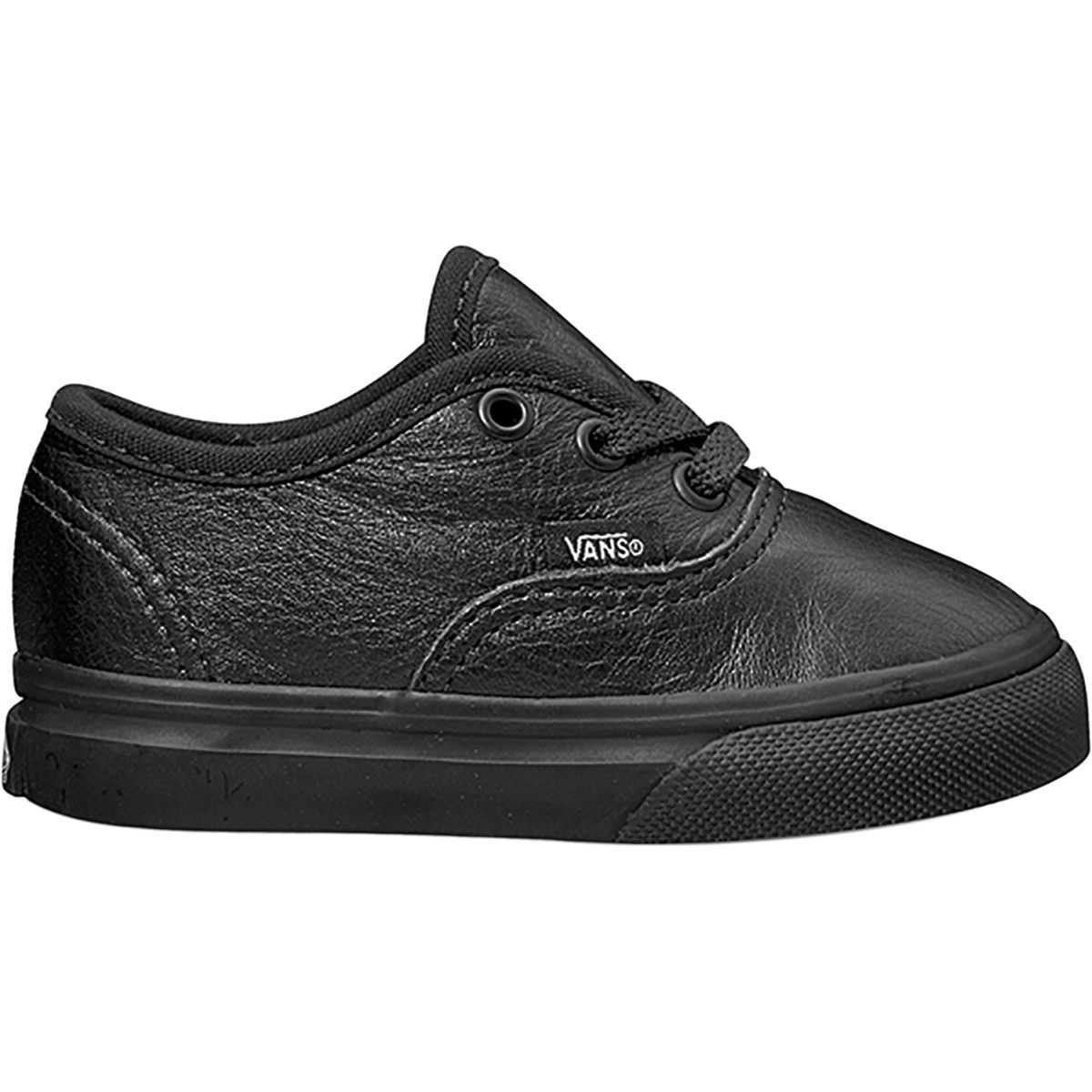 Vans Authentic Shoe - Toddlers' (leather) Black/Black, 5.0