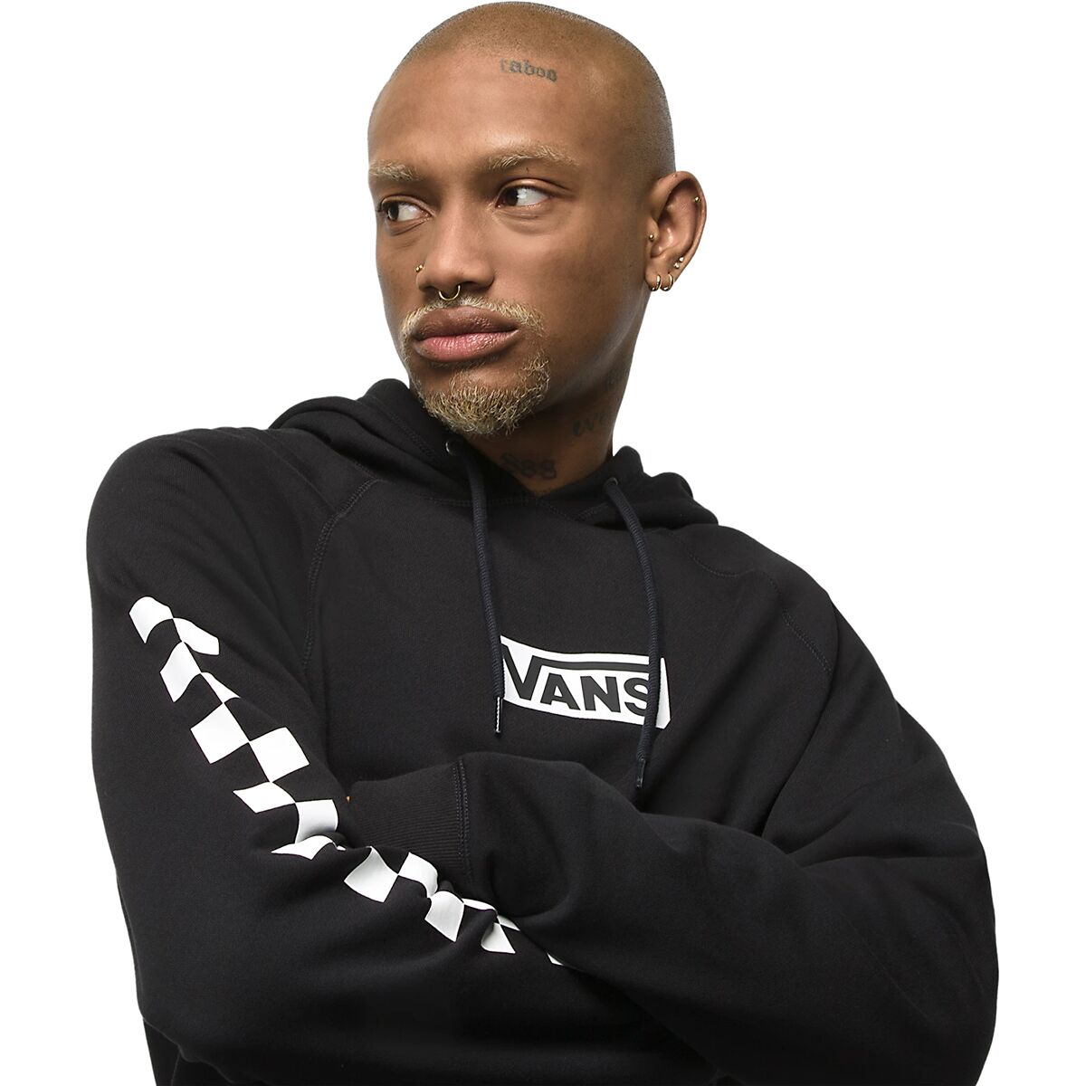 Vans hoodie mens sales black