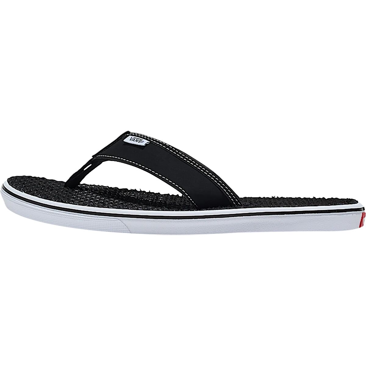 Image of Vans LA Costa Lite Flip Flop - Men's Black/White, 8.0
