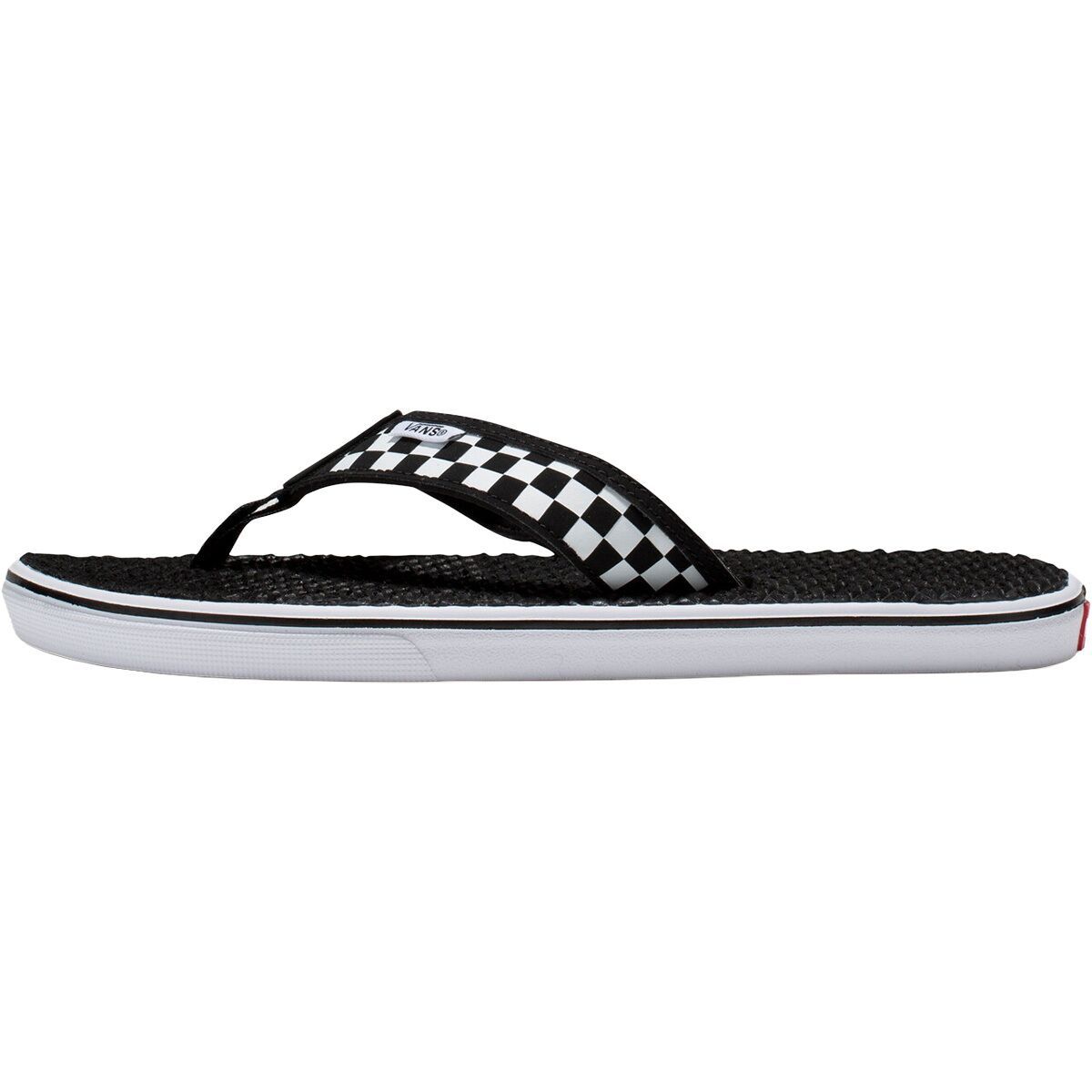 Image of Vans LA Costa Lite Flip Flop - Men's (Checkerboard) Black/White, 9.0