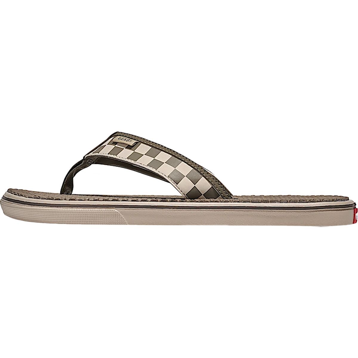 Image of Vans LA Costa Lite Flip Flop - Men's Checkerboard Bungee Cord, 12.0