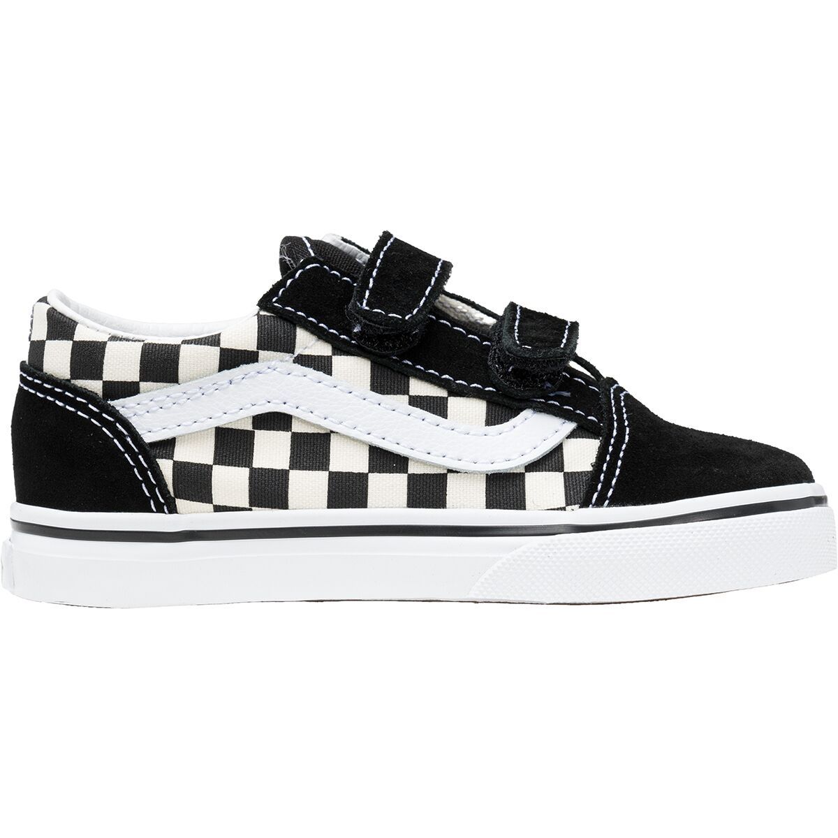 Vans Old Skool Shoe - Toddlers' (Primary Check) Black/White, 2.0