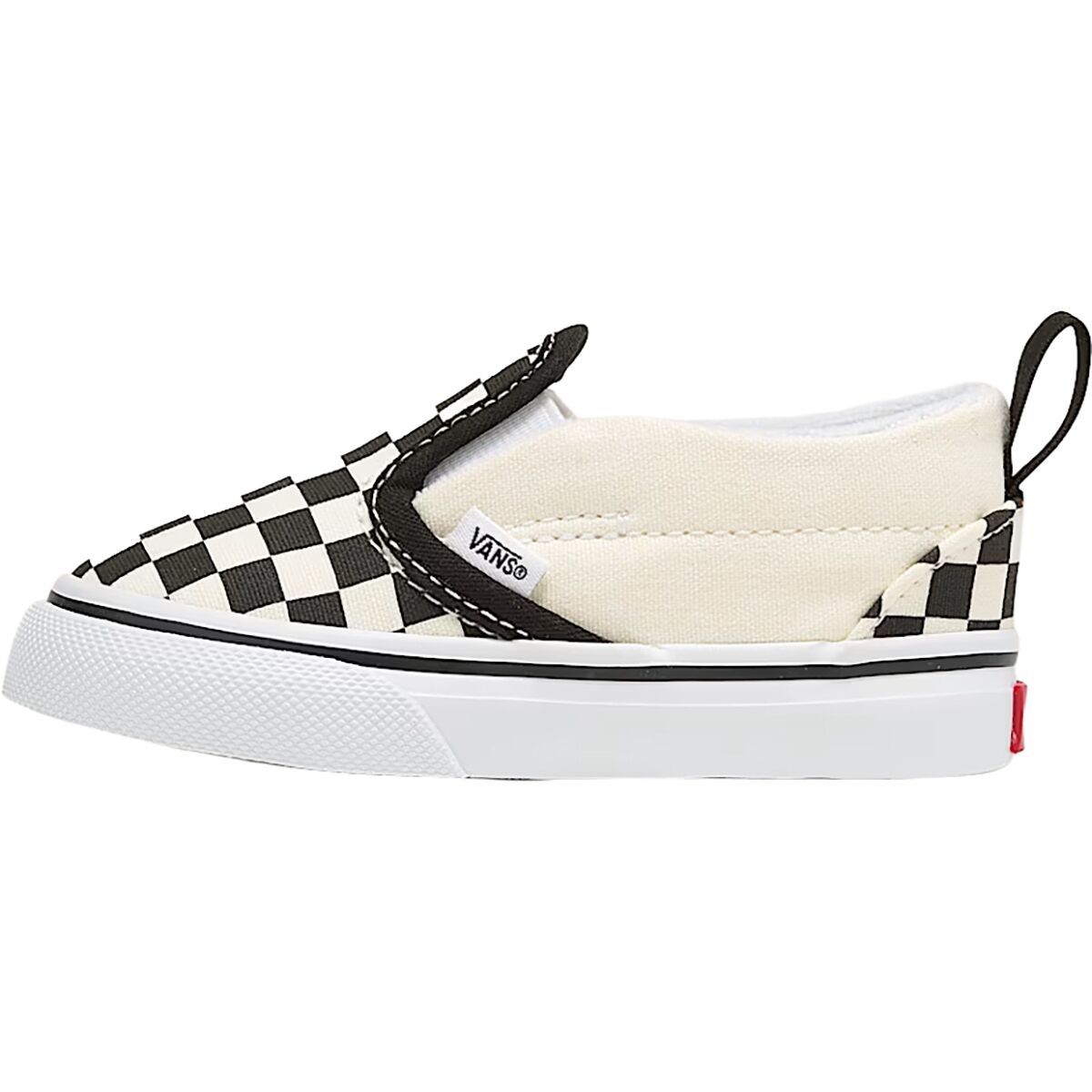 Image of Vans Slip-On V Shoe - Toddlers' (Checkerboard) Black/Whitee, 9.0