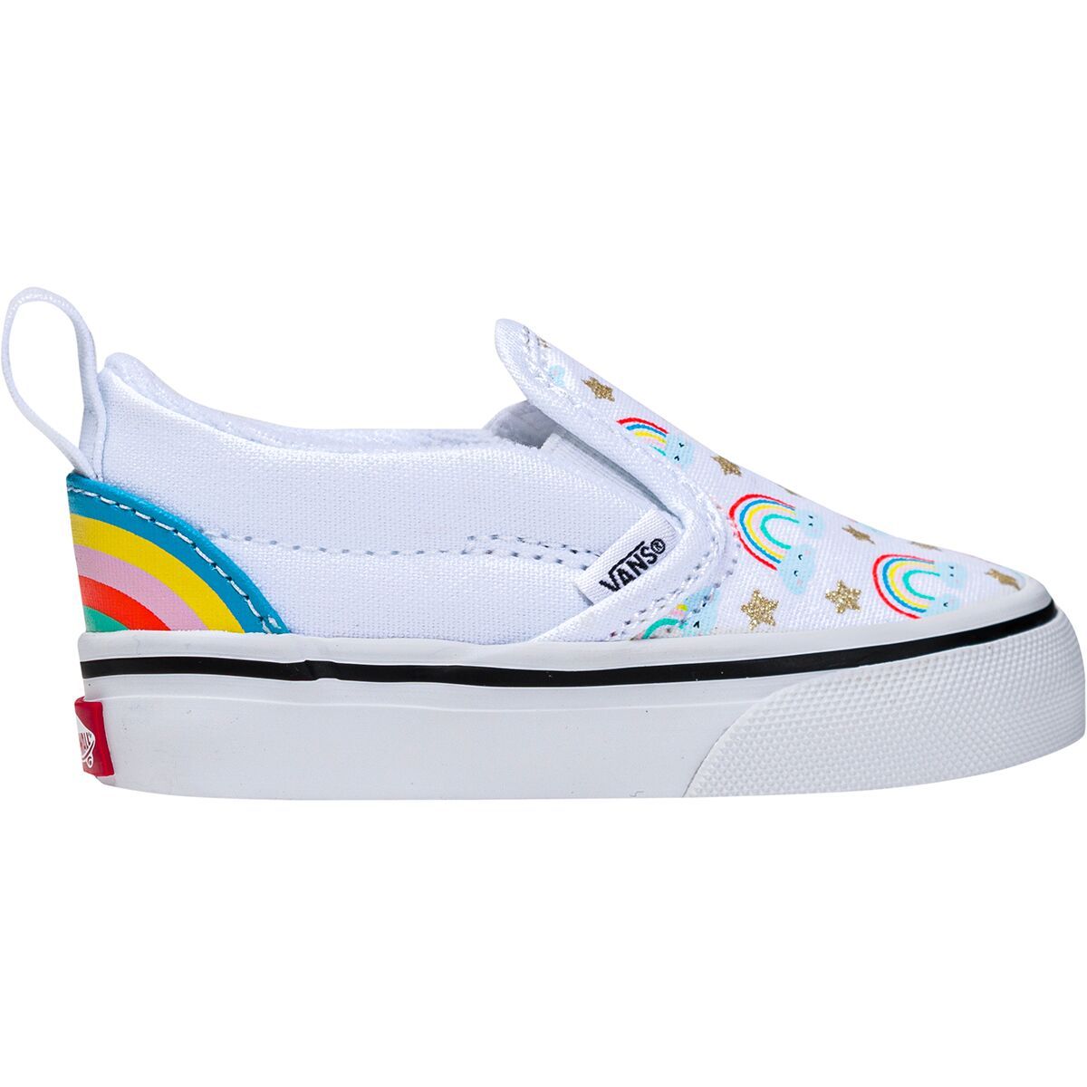Vans Slip-On V Shoe - Toddlers' Cobra Kai True White/Multi, 9.5