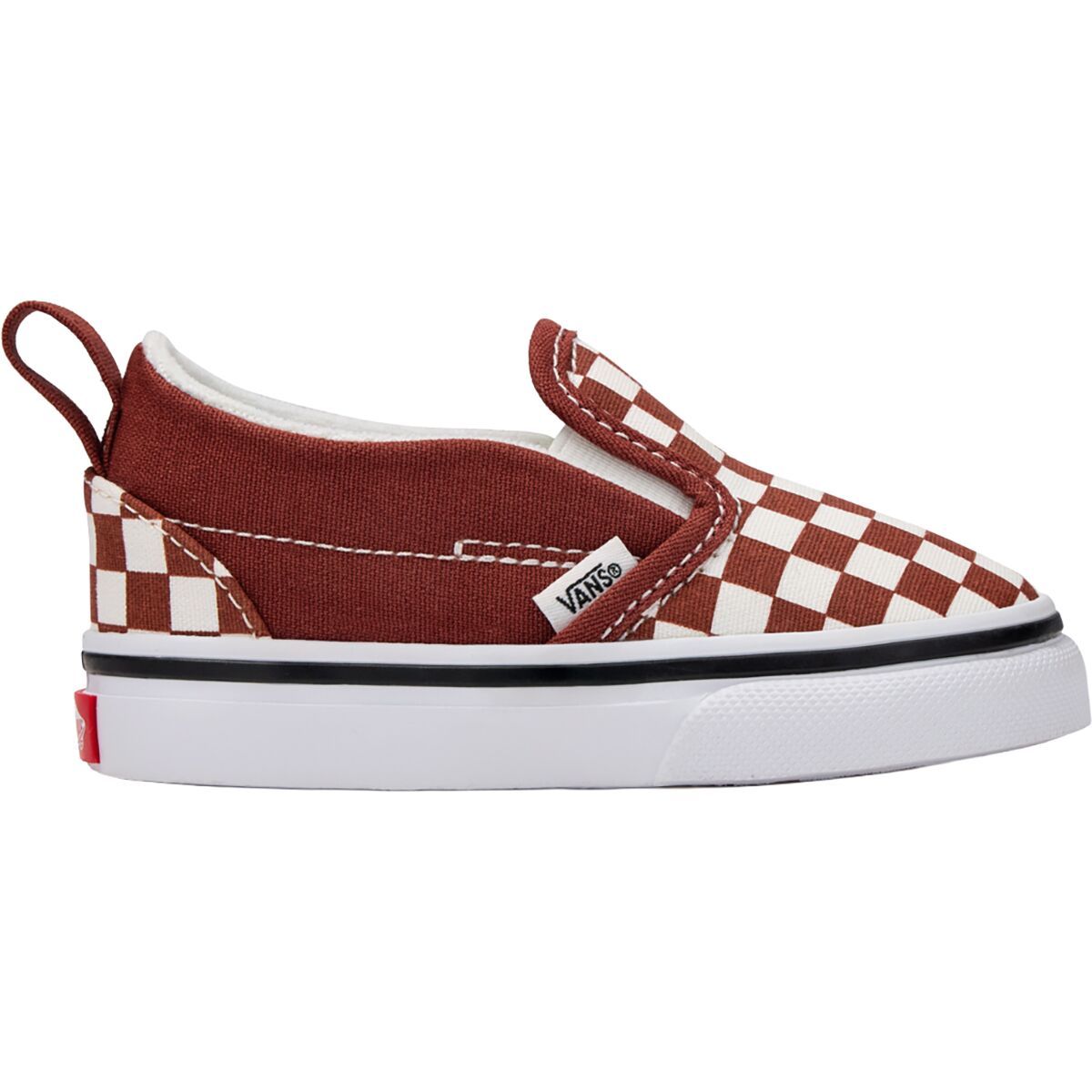 Image of Vans Slip-On V Shoe - Toddlers' Color Theory Checkerboard Rust, 9.0