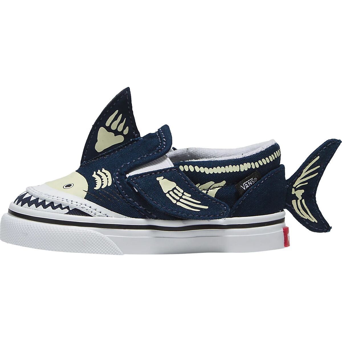 Vans Slip-On V Shark Shoe - Toddlers' Fair Isle Blue/Multi, 3.0