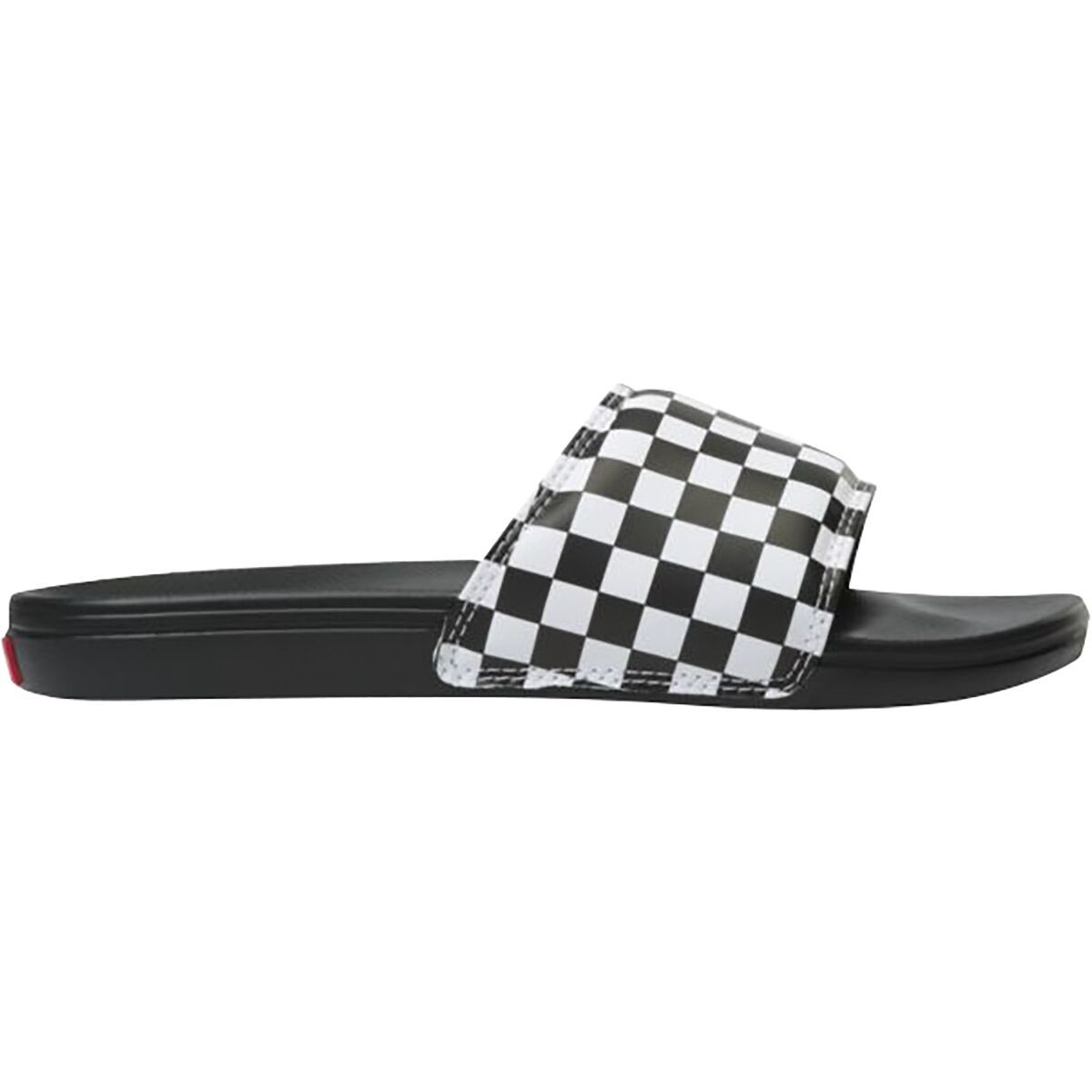 Image of Vans La Costa Slide-On Sandal - Men's (Checkerboard) True White/Black, 9.0