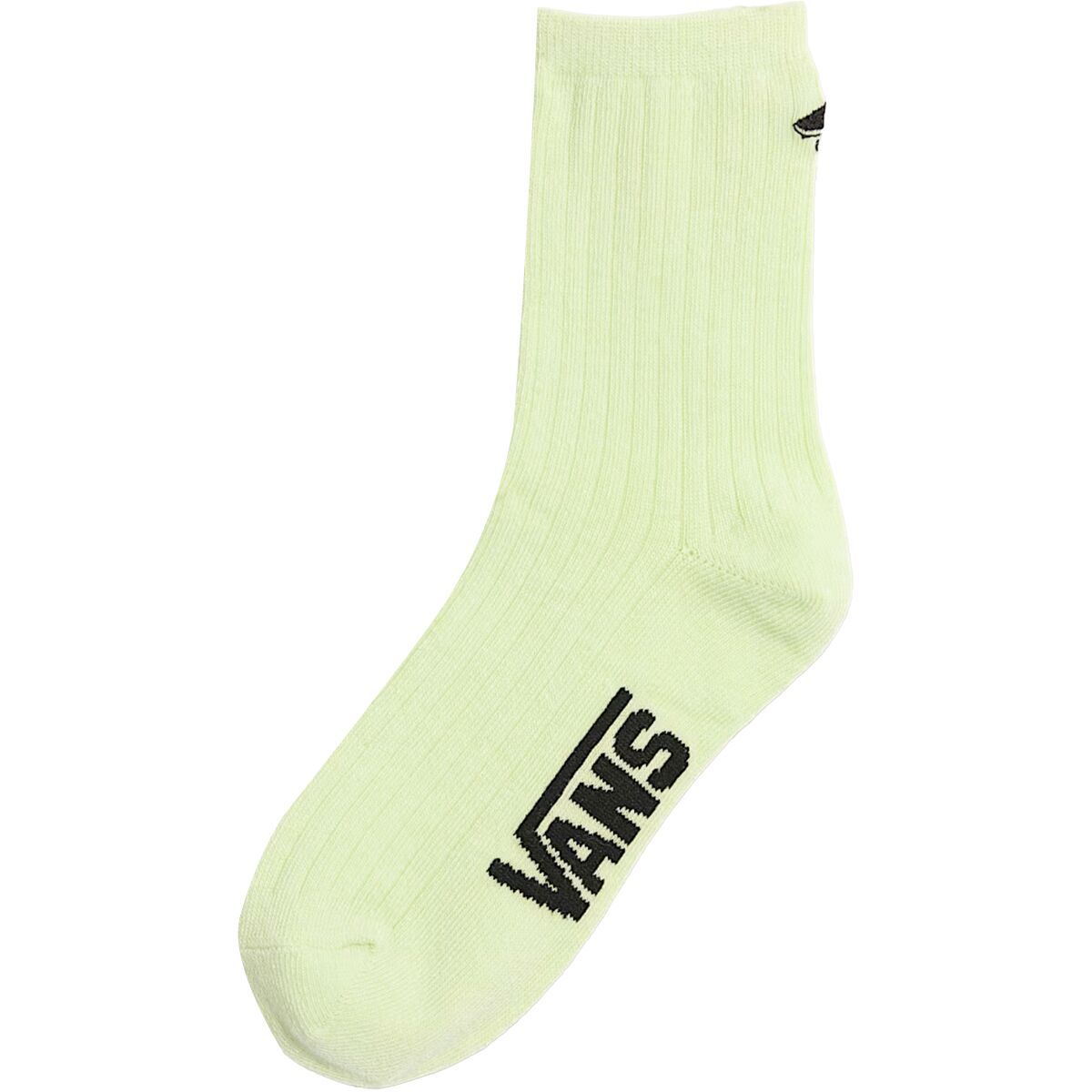 Image of Vans Kickin It Crew Sock - Women's Shadow Lime, 6.5-10.0