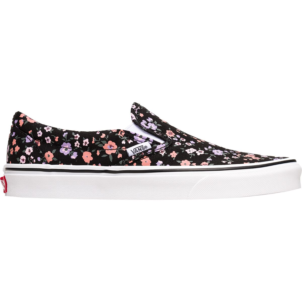Womens floral vans slip ons hotsell