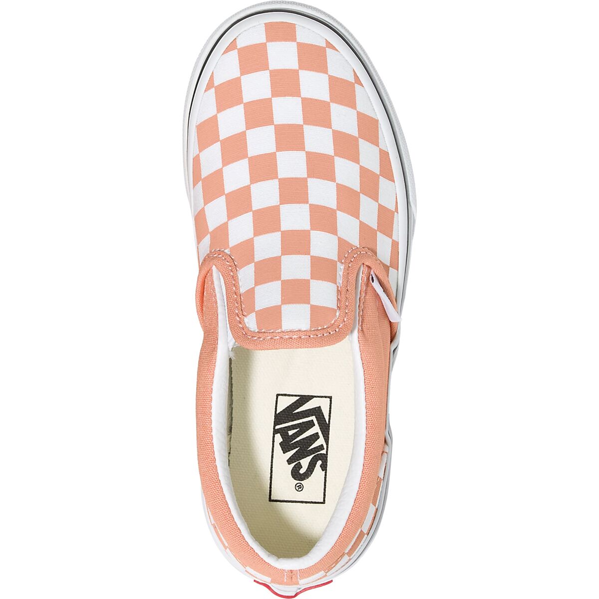 Salmon checkered hotsell vans