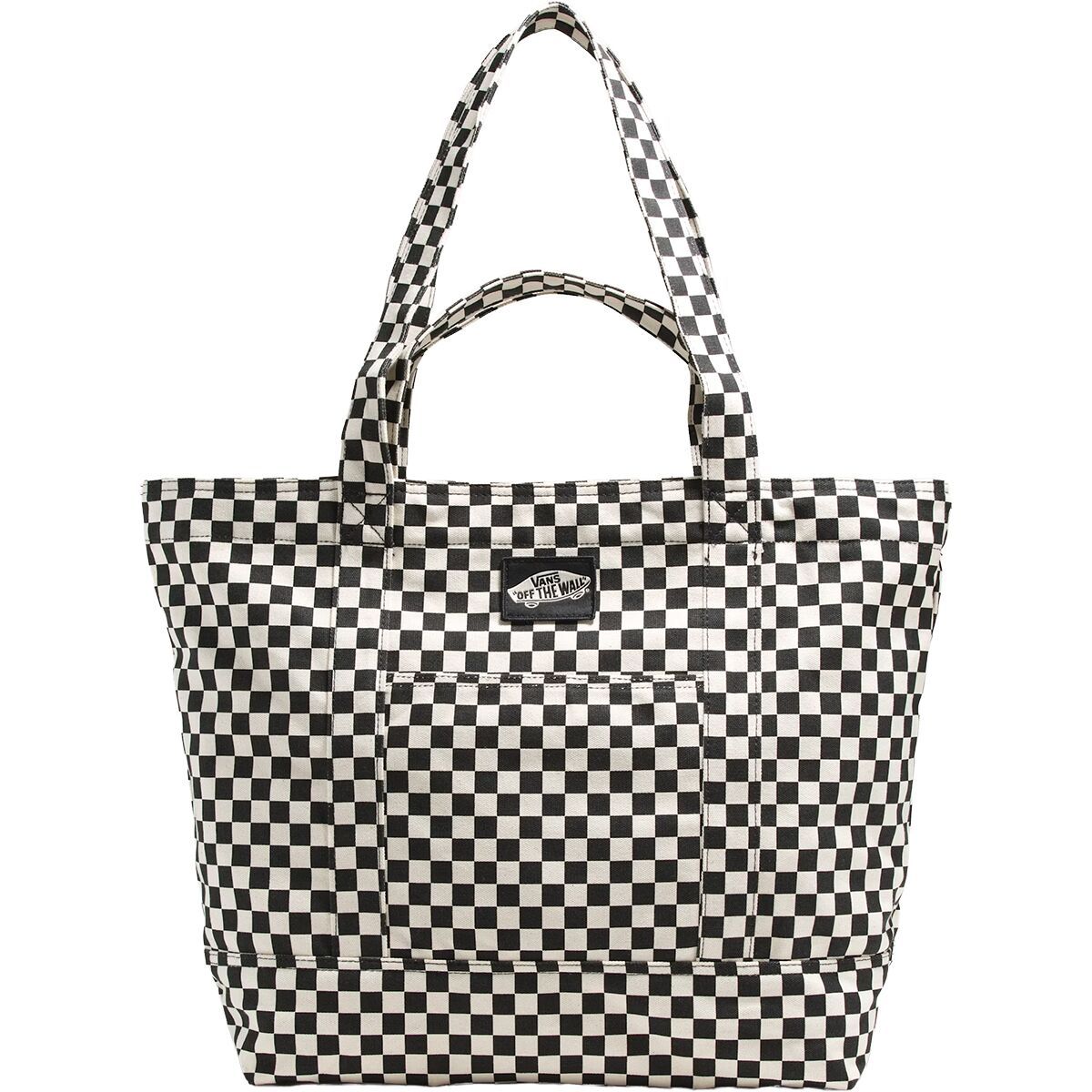 Image of Vans Tell All Zip Tote - Women's Checkerboard, One Size