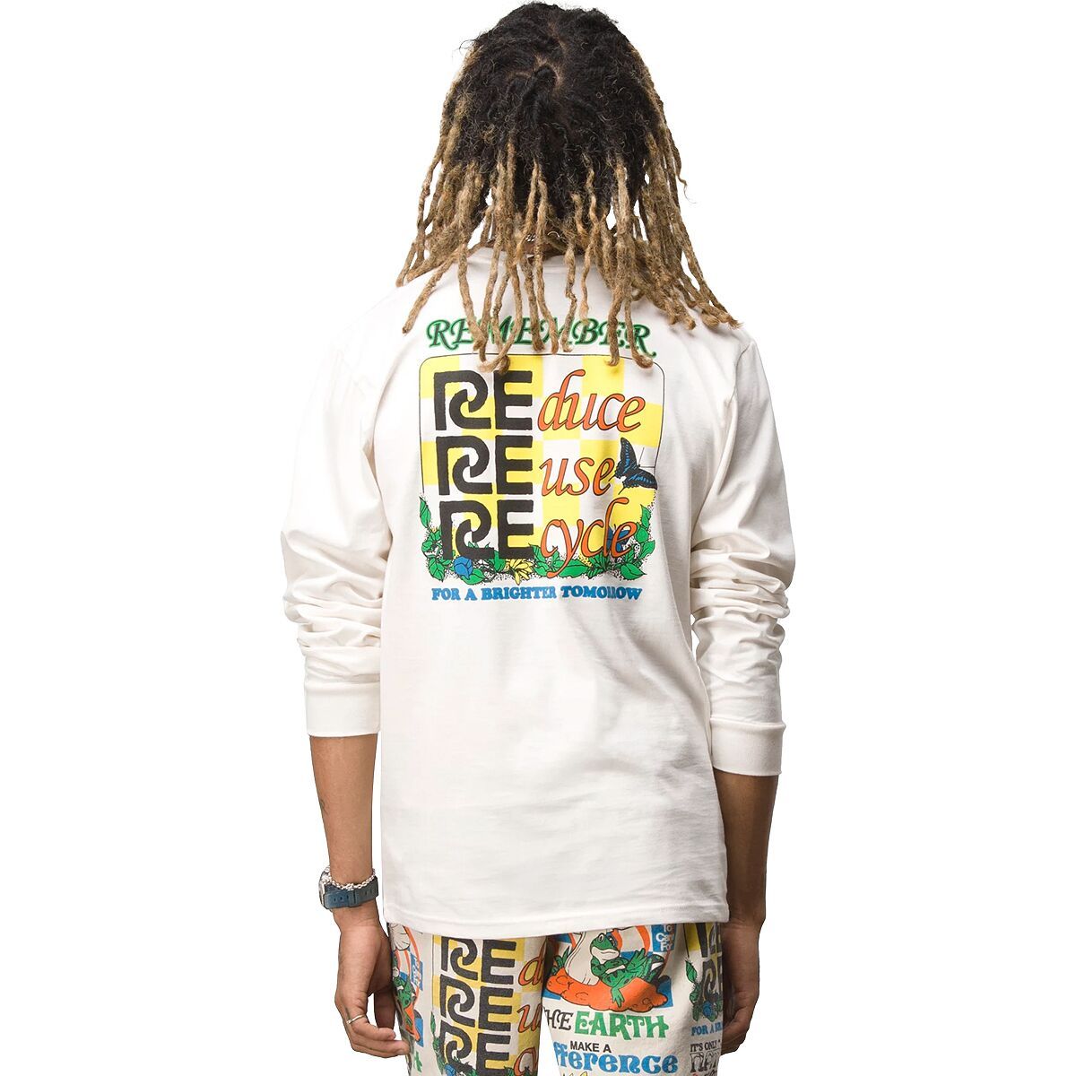 Vans Eco Positivity Long-Sleeve T-Shirt - Men's Natural, M