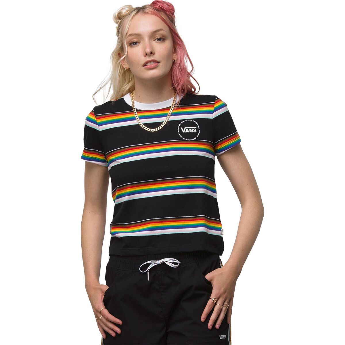 Vans Pride 22 Mini T-Shirt - Women's Black, M