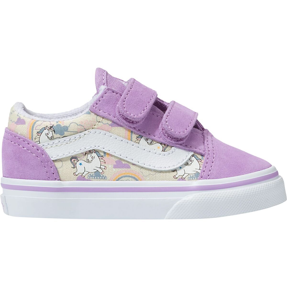Vans Mythical Glow Old Skool V Shoe - Toddlers' Mythical Glow Sheer Lilac, 8.0
