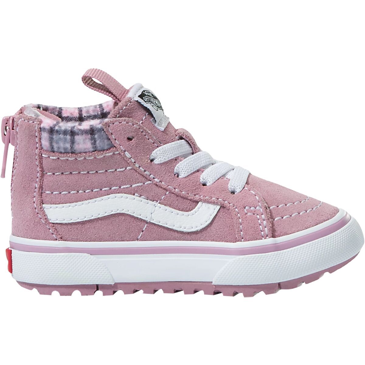 Vans Plaid Sk8-Hi Zip MTE-1 Shoe - Toddlers' Plaid Lilas, 10.0