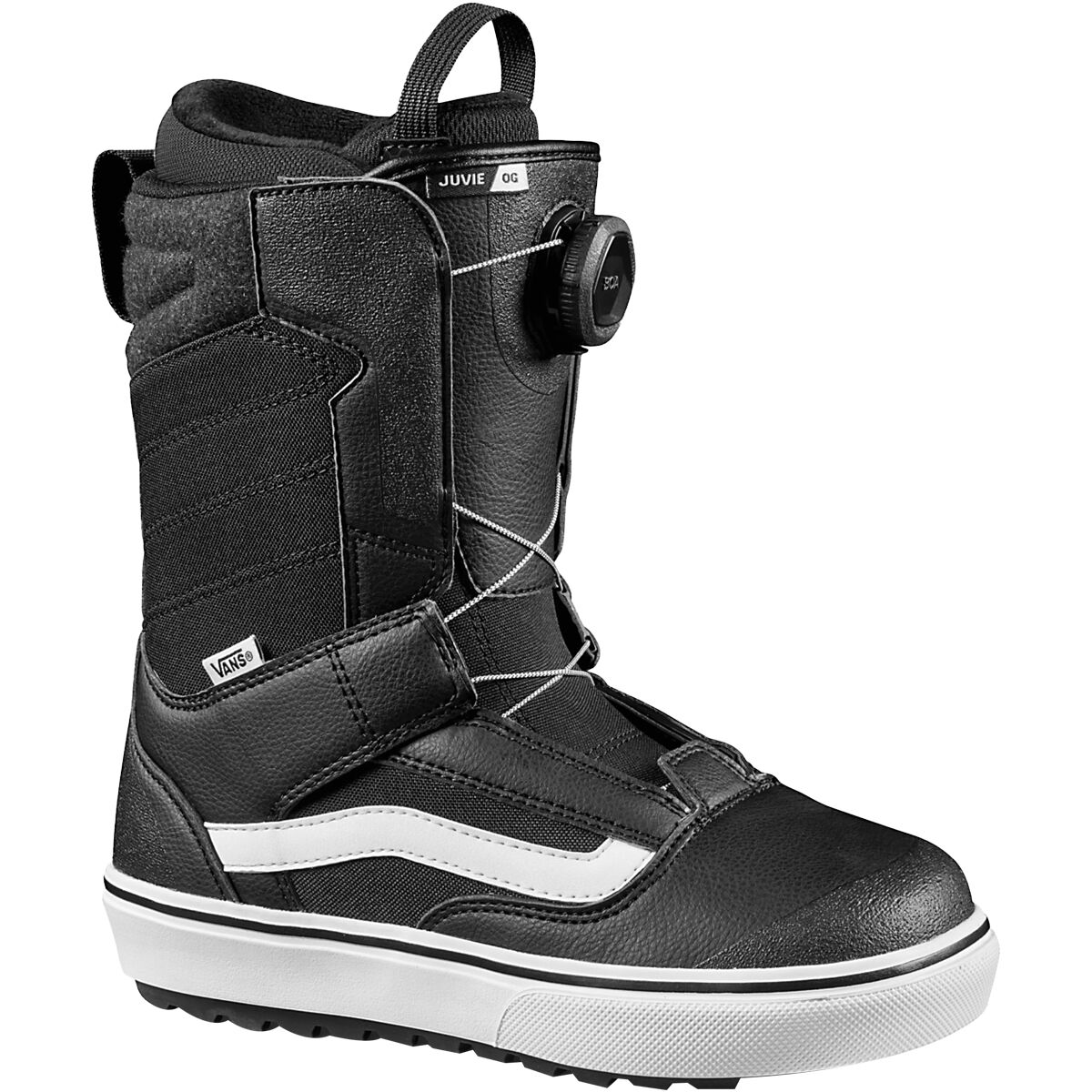 Image of Vans Juvie OG Snowboard Boot - 2025 - Kids' Black/White, 6.0