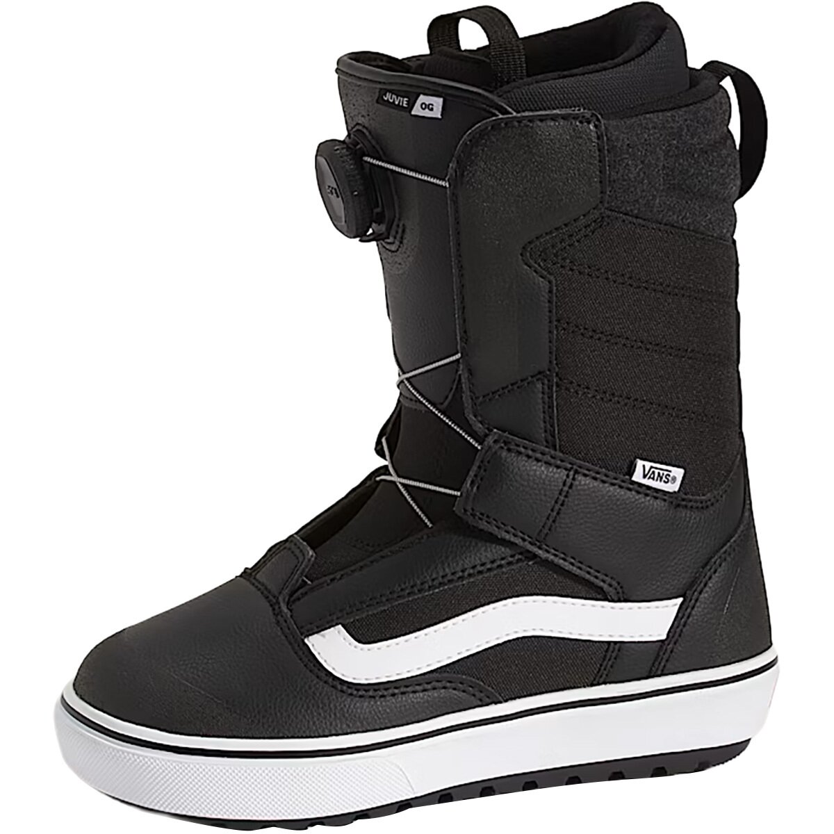 Image of Vans Juvie OG Snowboard Boot - 2027 - Kids' Black/White, 6.0