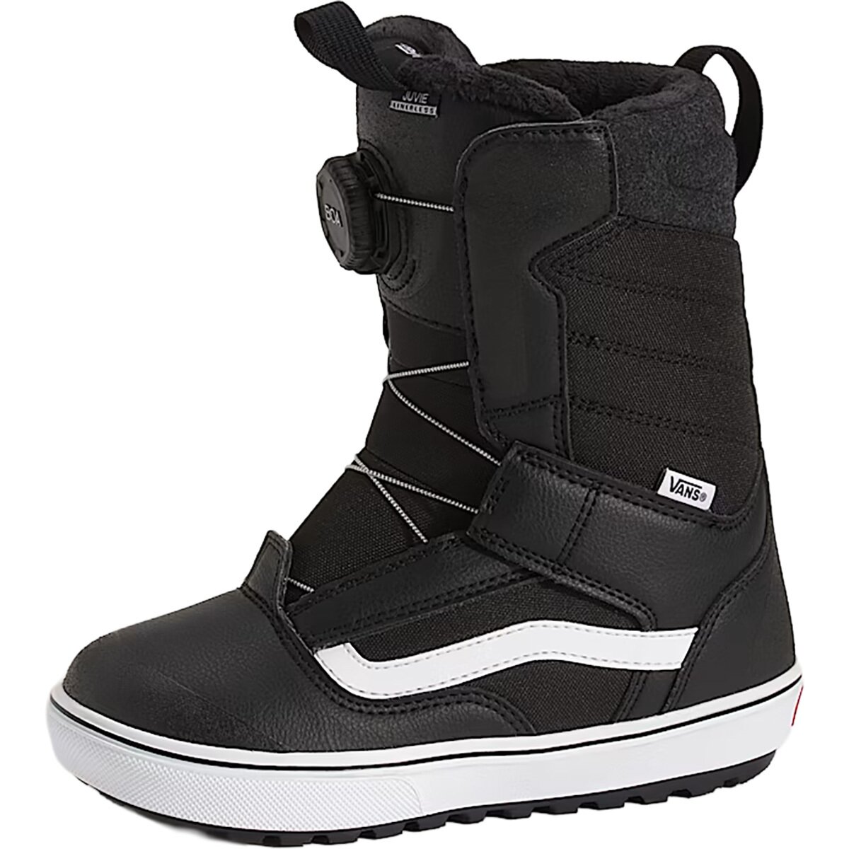 Image of Vans Juvie Linerless Snowboard Boot - 2025 - Kids' Black/White, 2.0