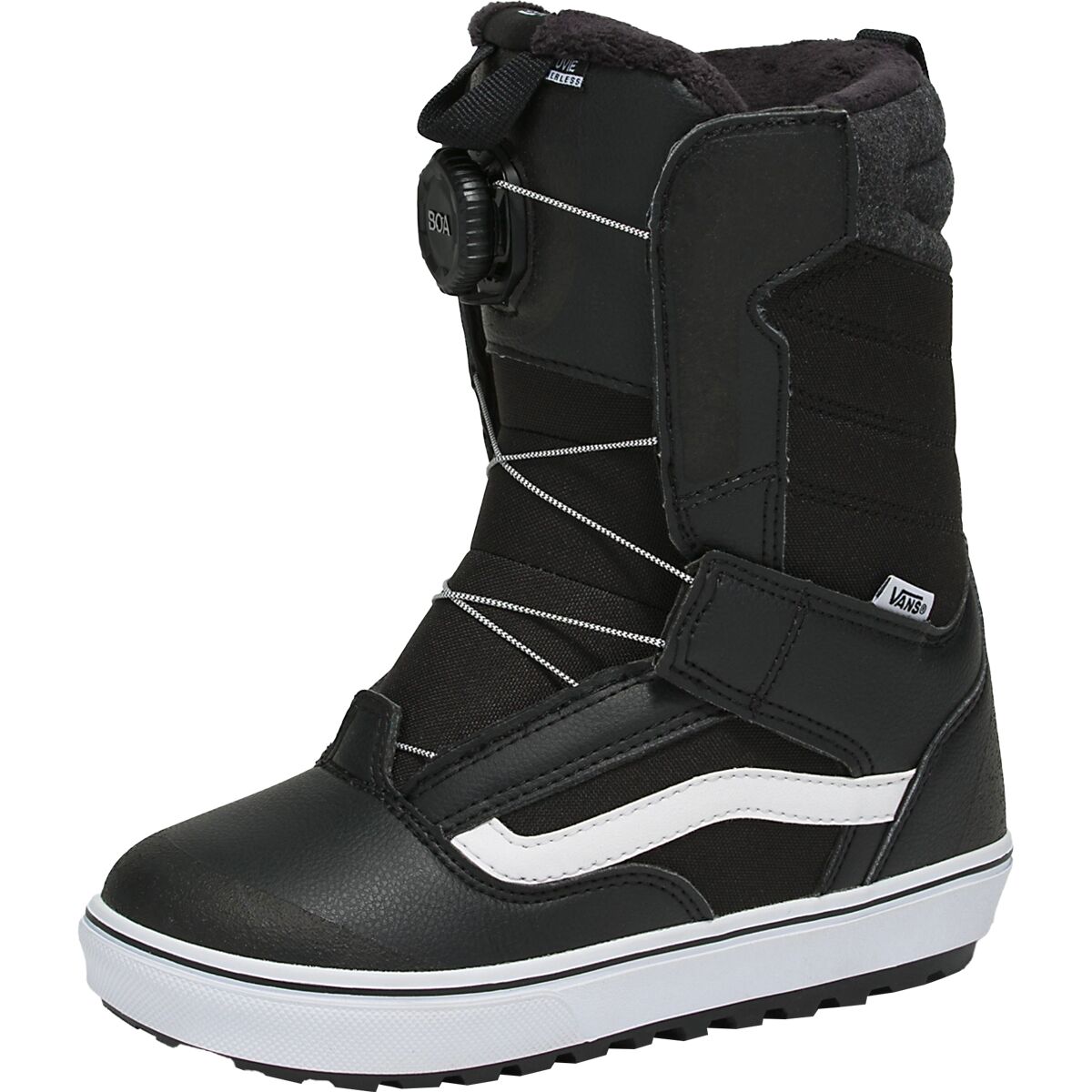 Vans Juvie Linerless Snowboard Boot - 2024 - Kids' Black/White