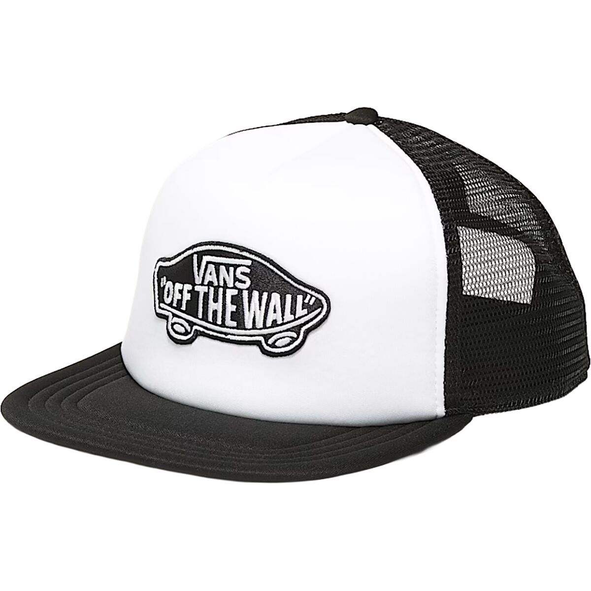 Vans Classic Patch Curved Bill Trucker Hat Black/White, One Size