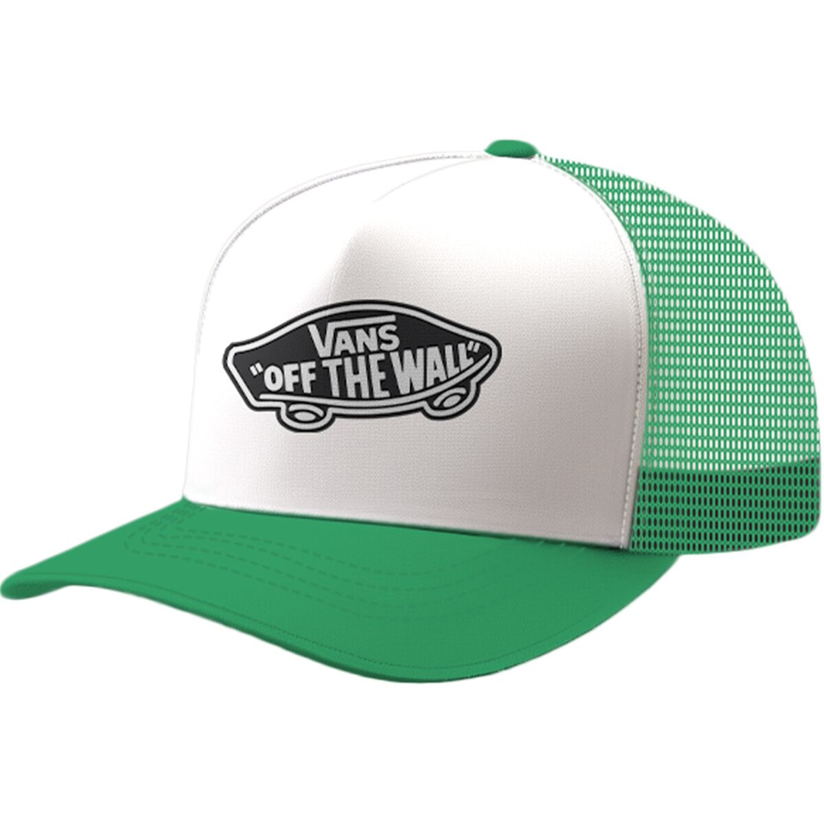Image of Vans Classic Patch Curved Bill Trucker Hat Vivid Verdant, One Size