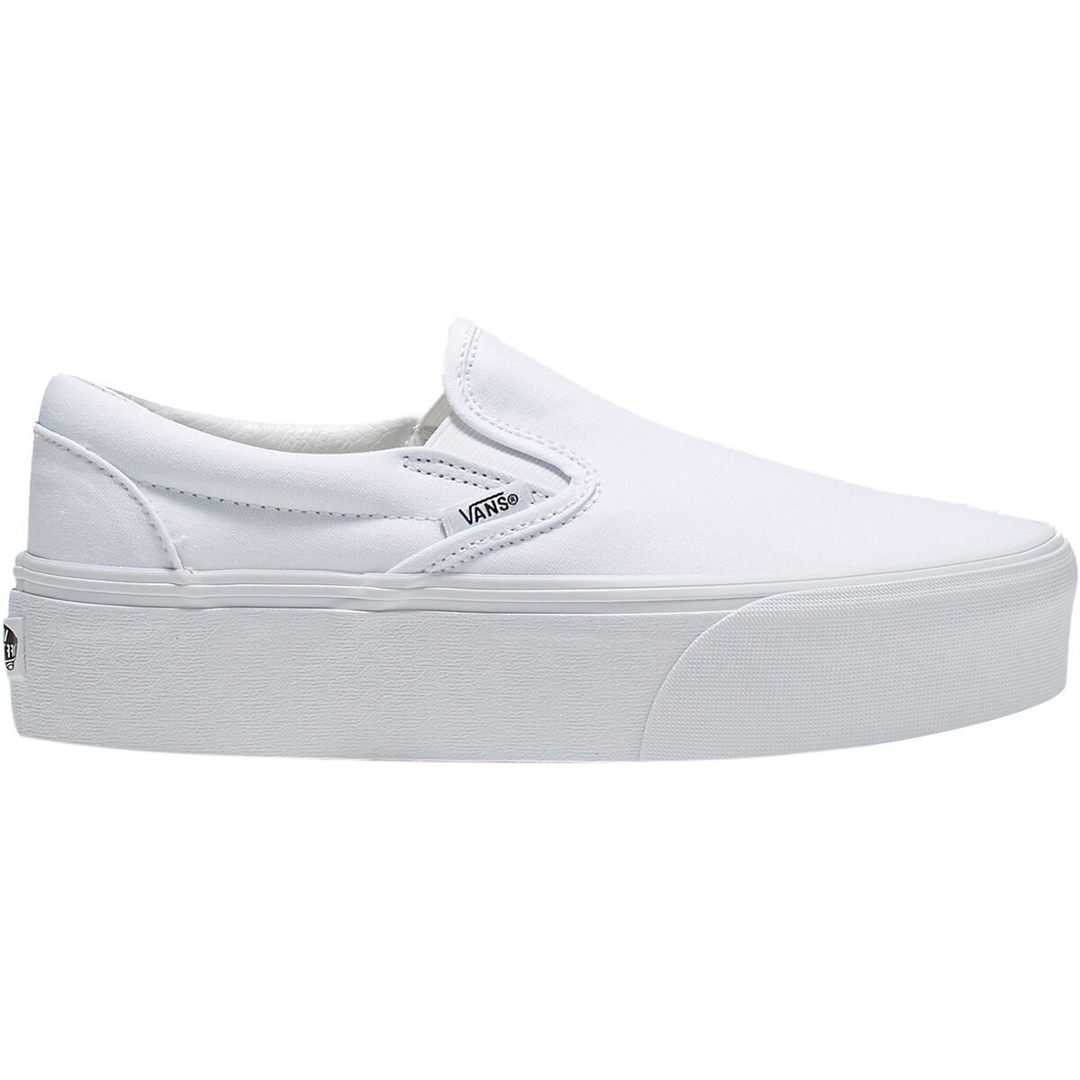 Vans Classic Slip-On Stackform Shoe - Women's True White, Mens 4.0/Womens 5.5