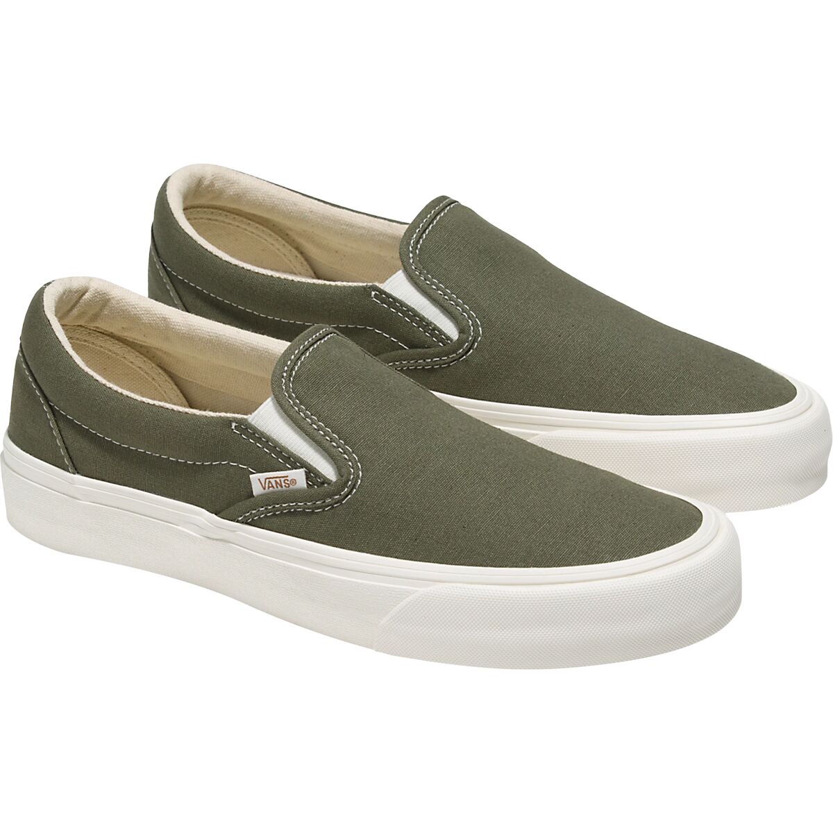 VANS Men\'s Skateboarding Slip On Shoes Olive Green Skate Slip-On Shoe in Black / Olive Green | Vans main image 2