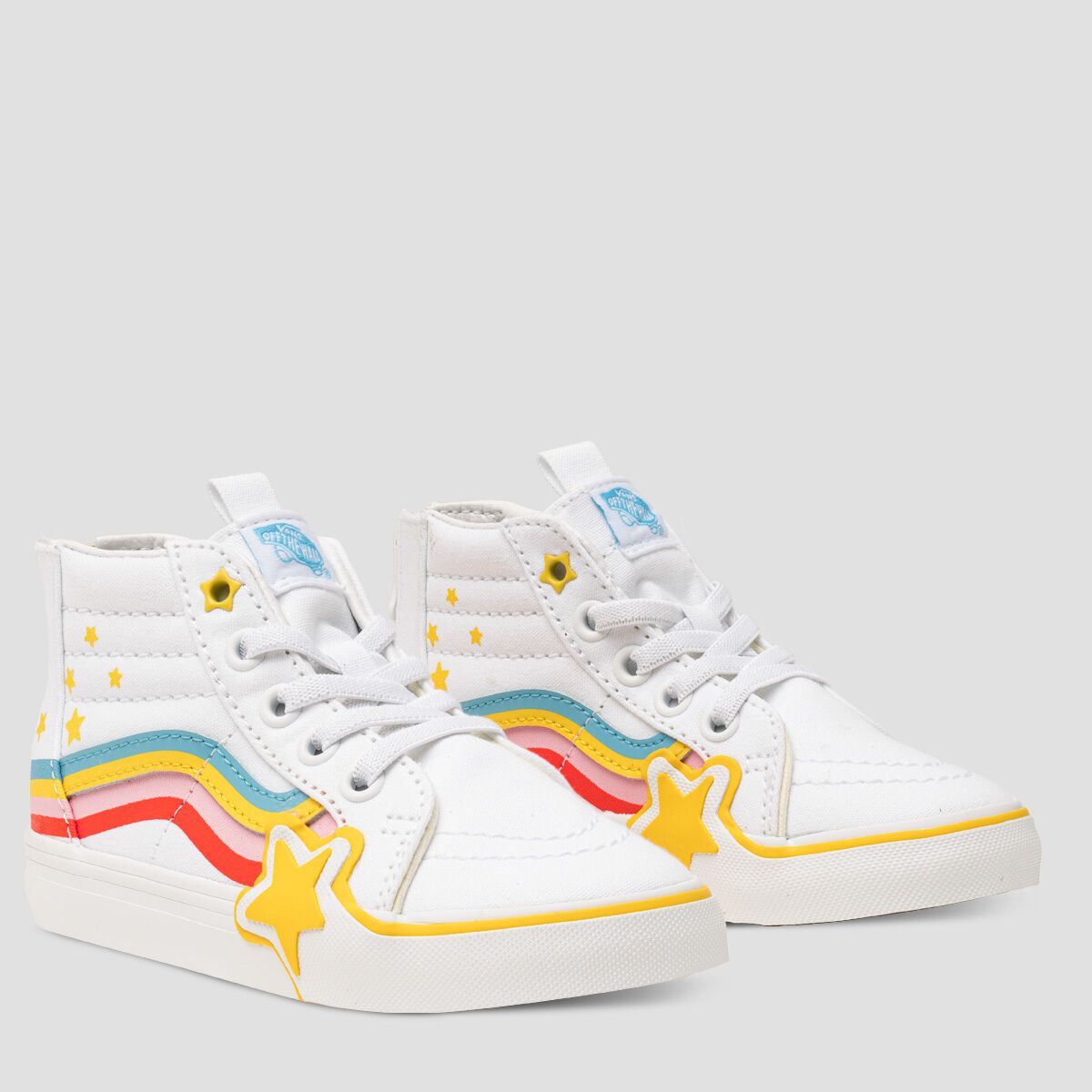 Vans SK8-Hi Zip Rainbow Star Shoe - Toddlers' - Kids