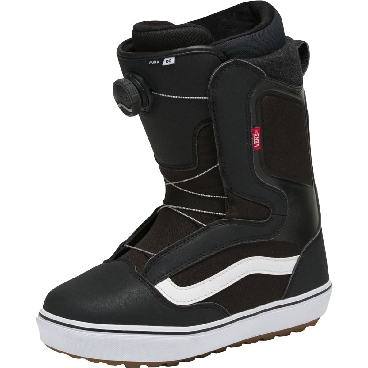 Vans Aura OG BOA Snowboard Boot - 2024 Black/White 20