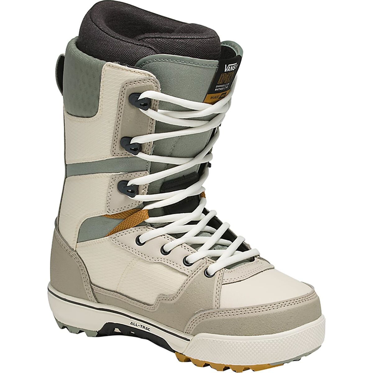 Vans Invado Pro Snowboard Boot - 2024 Darrell Mathes x Beige/Khaki