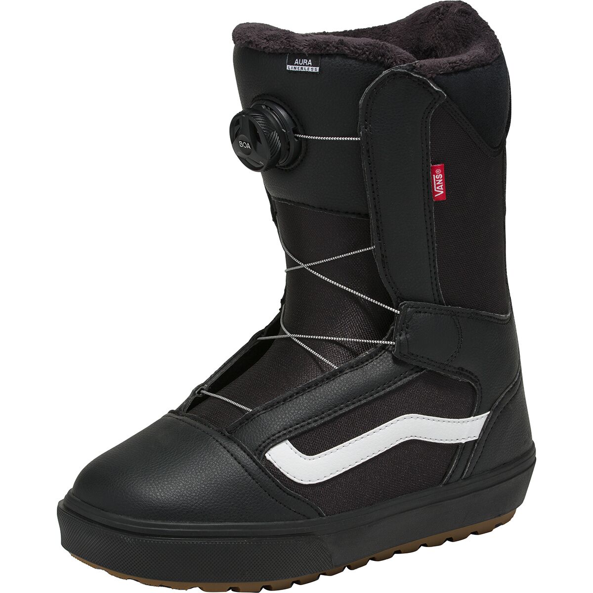 Vans Vans Aura Linerless Snowboard Boot - 2025 - Men's Black/Gum, 8.0